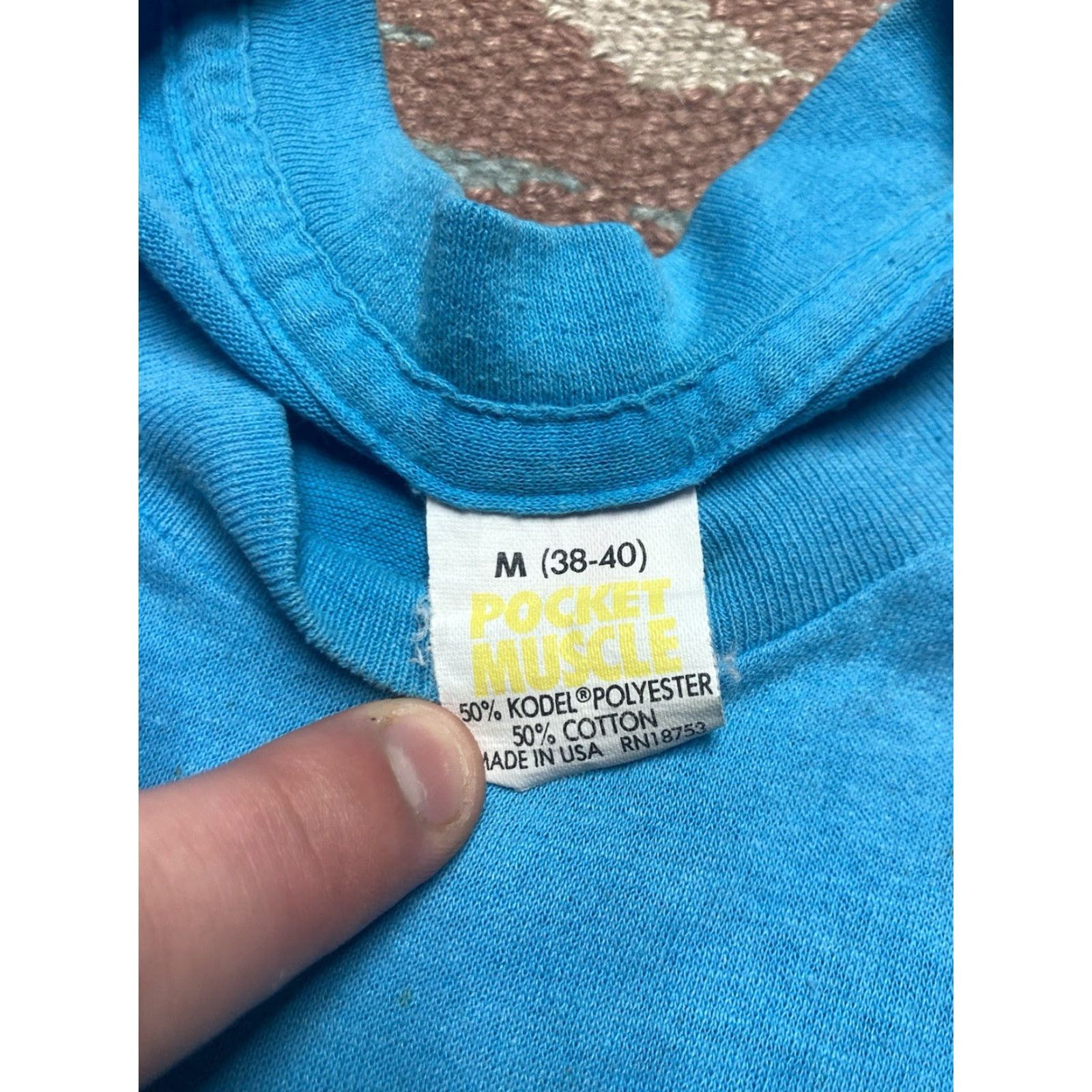 Altea VINTAGE 80s sleeveless pocket t shirt teal blue muscle worn soft medium Blue T-Shirt Men Sleeveless Pockets 80s Vintage M & M Medium Size US M / EU 48-50 / 2 - 7 Thumbnail
