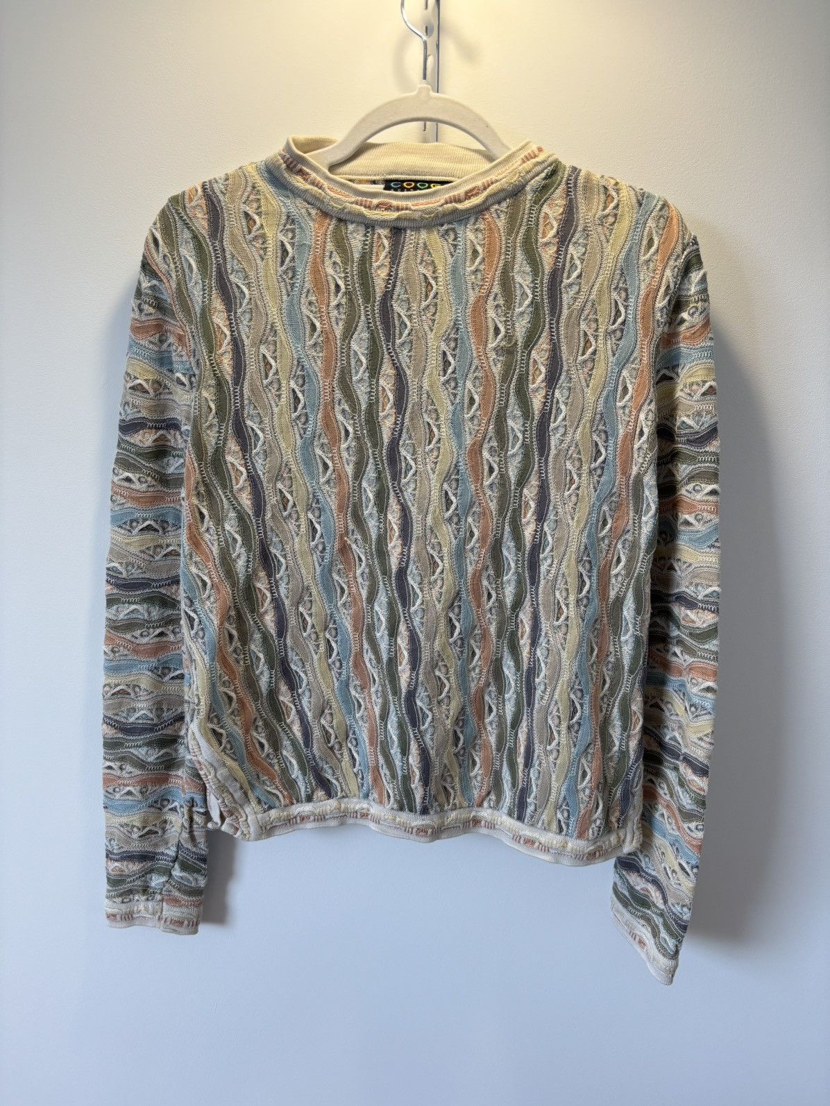 Coogi Coogi Vintage Pastel 3D Knit Sweater Women’s S 100% cotton Size S / US 4 / IT 40 - 1 Thumbnail