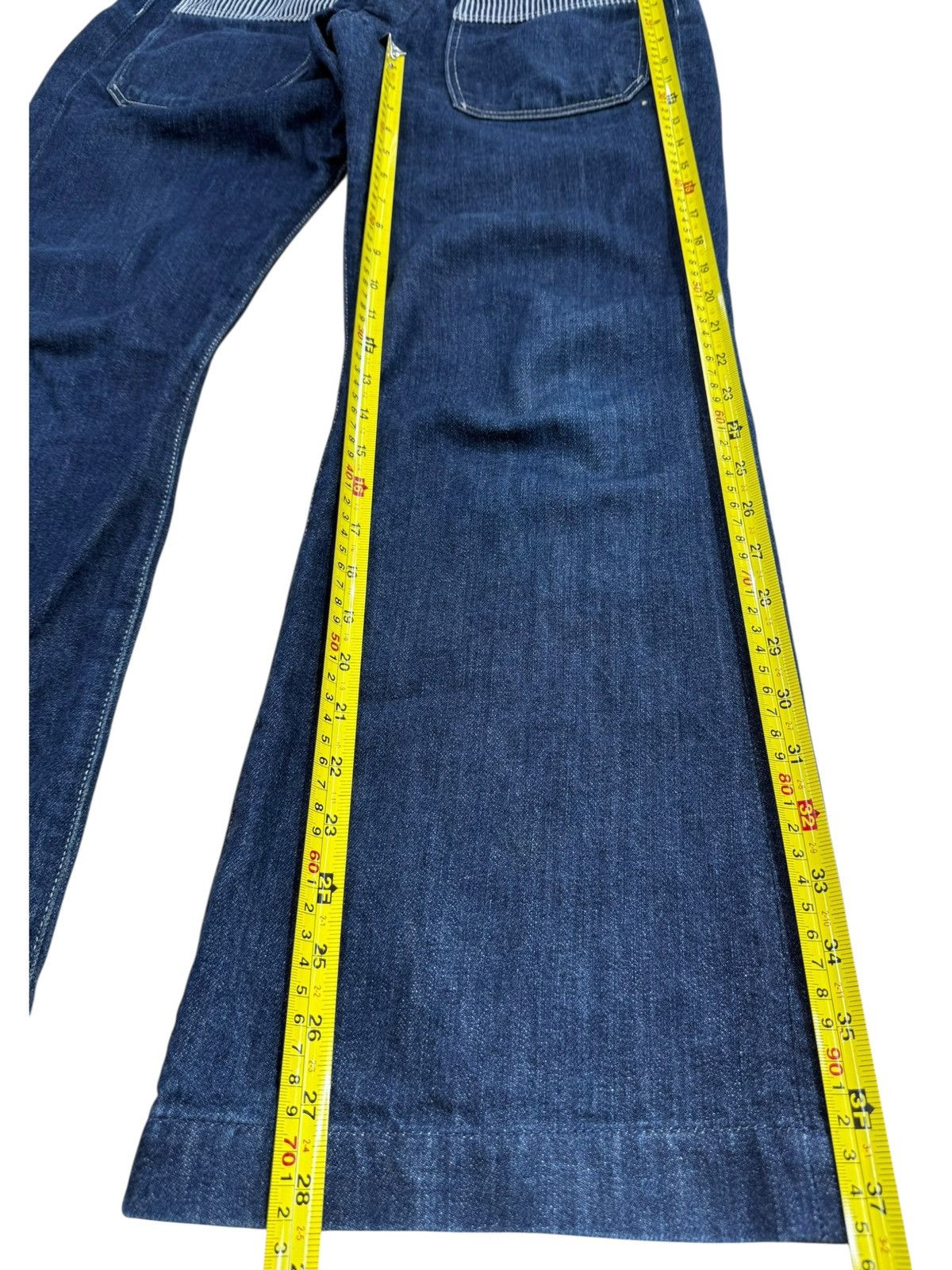 Kapital Rare‼️ Kapital Bush Pant Blue Wash Flaire Jeans Size US 30 / EU 46 - 10 Thumbnail