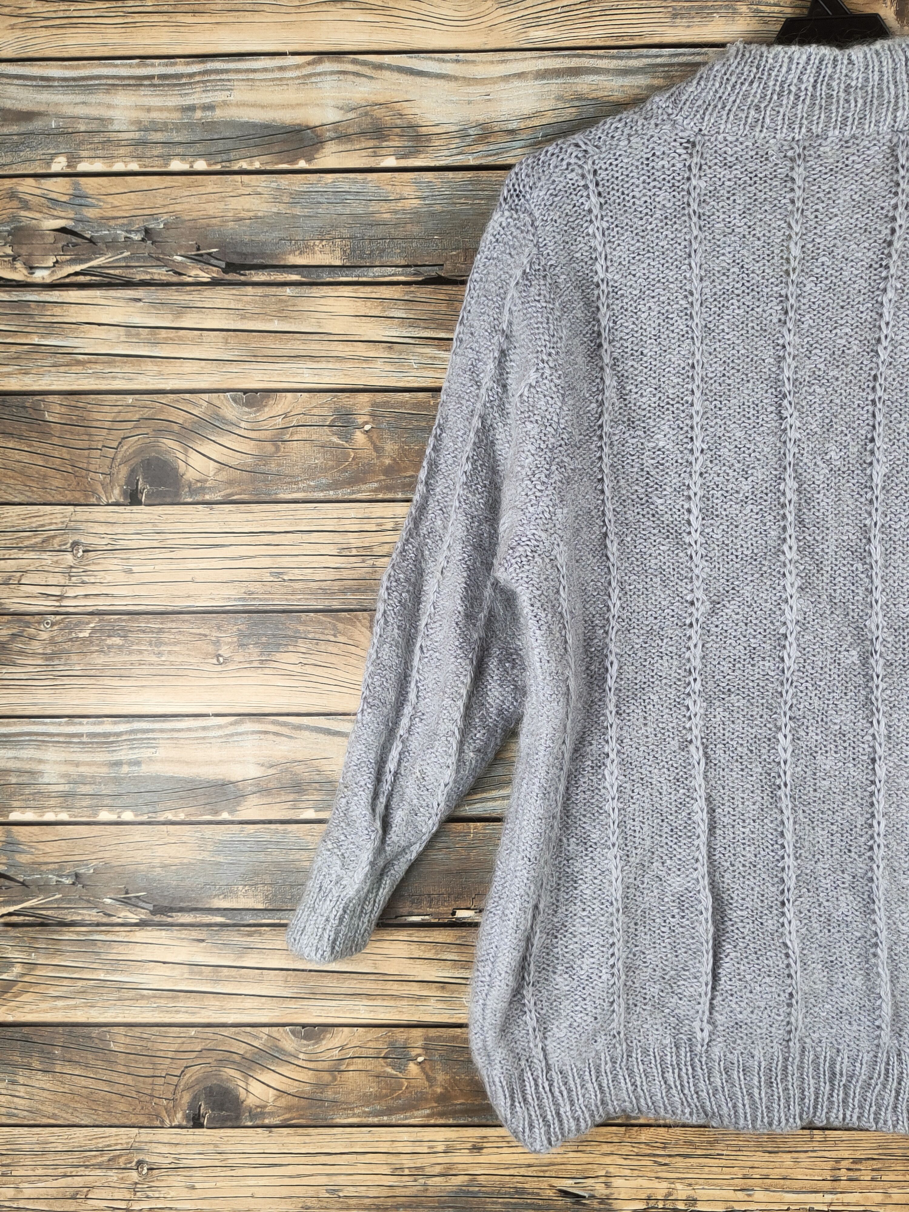 Japanese Brand DL New Seraph Gray Knitwear Cardigans #46-562 Size M / US 6-8 / IT 42-44 - 8 Thumbnail