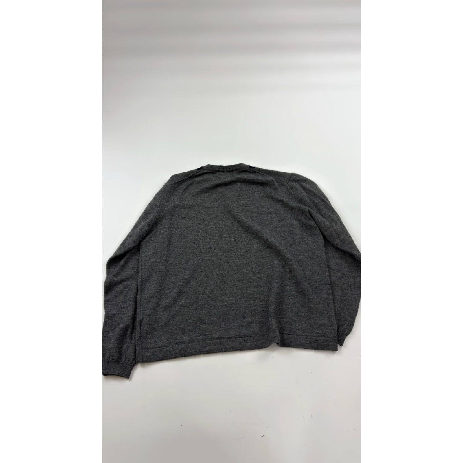 Vintage Toscano Sweater Mens Large Gray Blue Argyle Merino Wool Blend Pullover Knit V-Neck Lightweight All Seasons MENS Size US L / EU 52-54 / 3 - 4 Thumbnail
