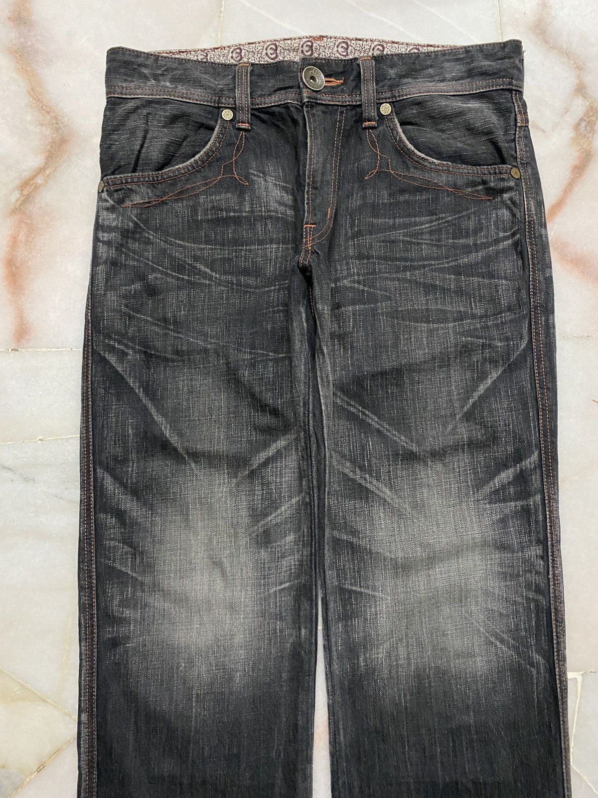 Edwin 💥Rare Vintage 90s Style Edwin Stone Washed Sick Faded Jean Size US 32 / EU 48 - 3 Thumbnail