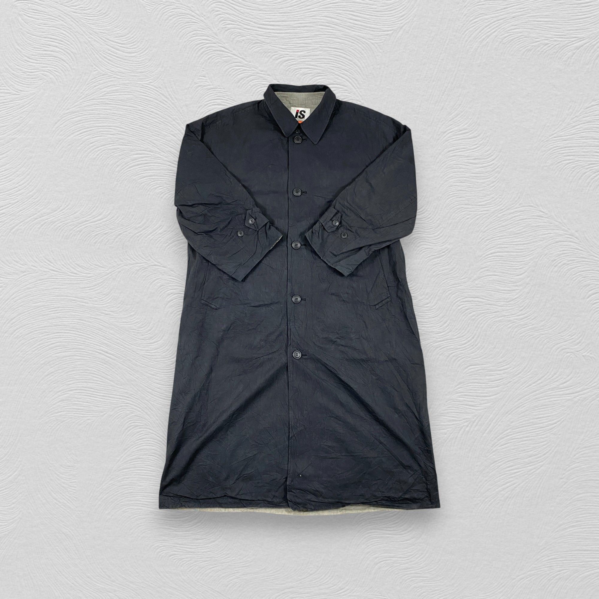 Homme Plisse Issey Miyake Vintage Issey Miyake Long Trench Coat - J351 Size US L / EU 52-54 / 3 - 3 Thumbnail