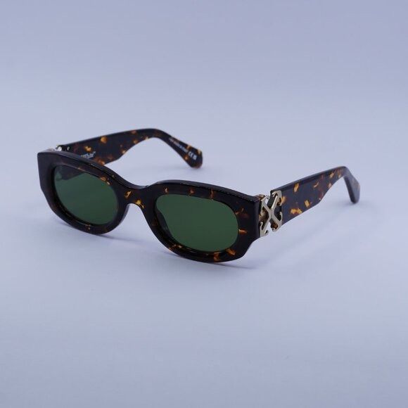 Off-White Off-White OERI14E PALMER 6055 Sunglasses Havana Oval Frame Size ONE SIZE - 5 Thumbnail