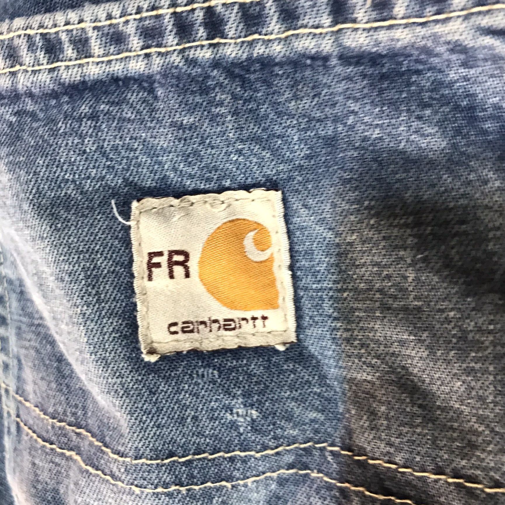 Carhartt VINTAGE Carhartt FR Workwear Carpenter Jeans Men 32X34 Blue Flame-Resistant Denim Regular Fit Size US 32 / EU 48 - 6 Thumbnail