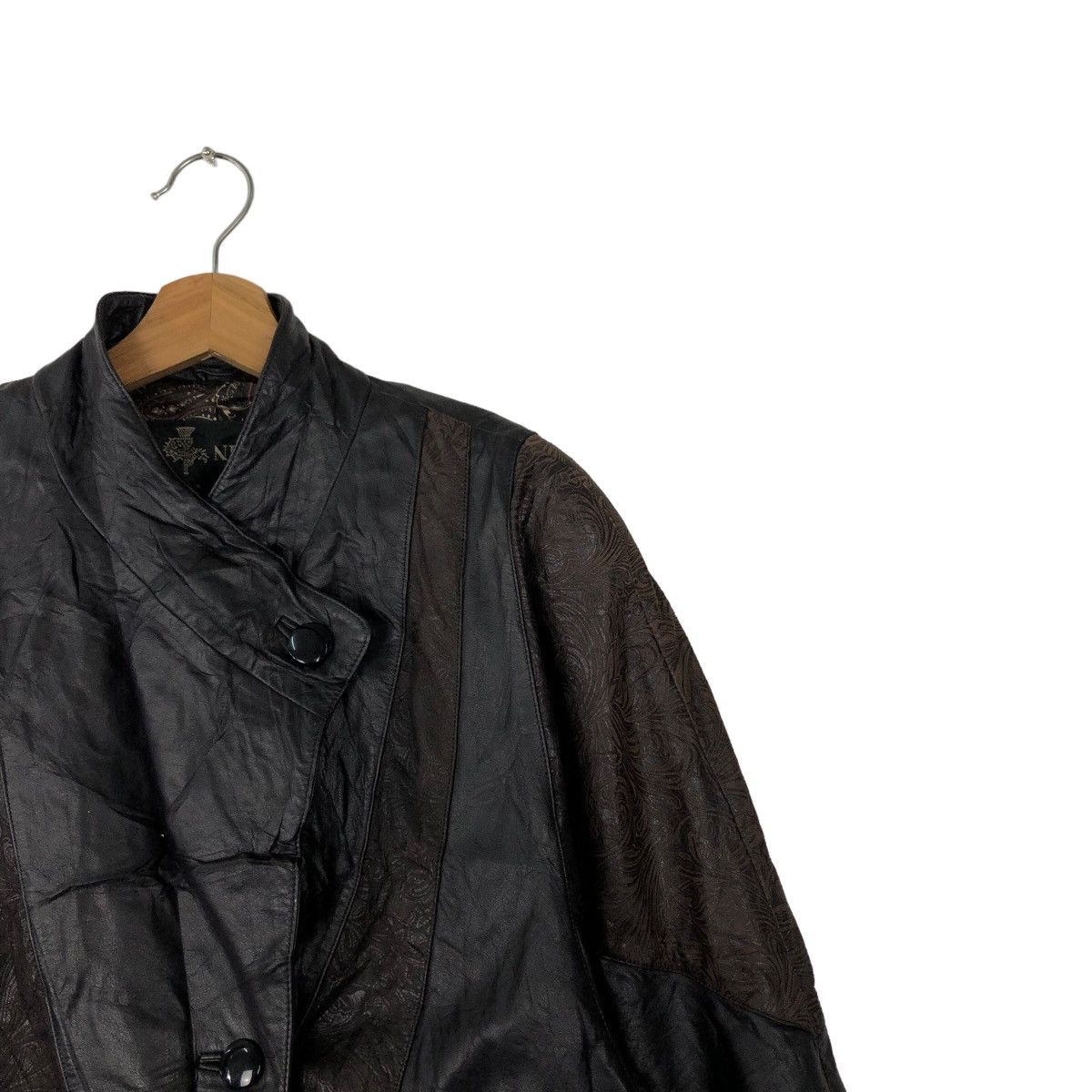 Japanese Brand 🔥VINTAGE CHORE GENUINE LEATHER JACKET NIGU MILAN JAPAN Size US M / EU 48-50 / 2 - 5 Thumbnail