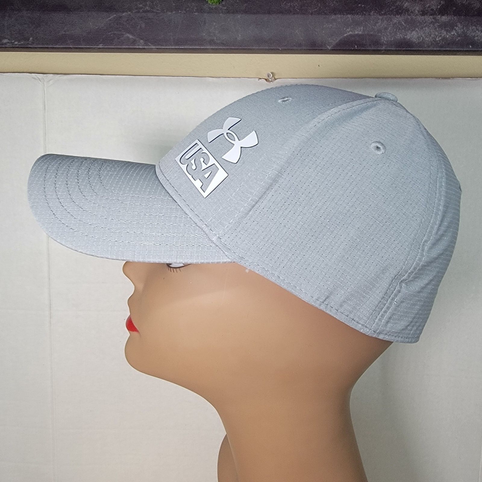 Under Armour Under Armour Grey "USA" Ball Cap - Size M/L Size ONE SIZE - 3 Thumbnail