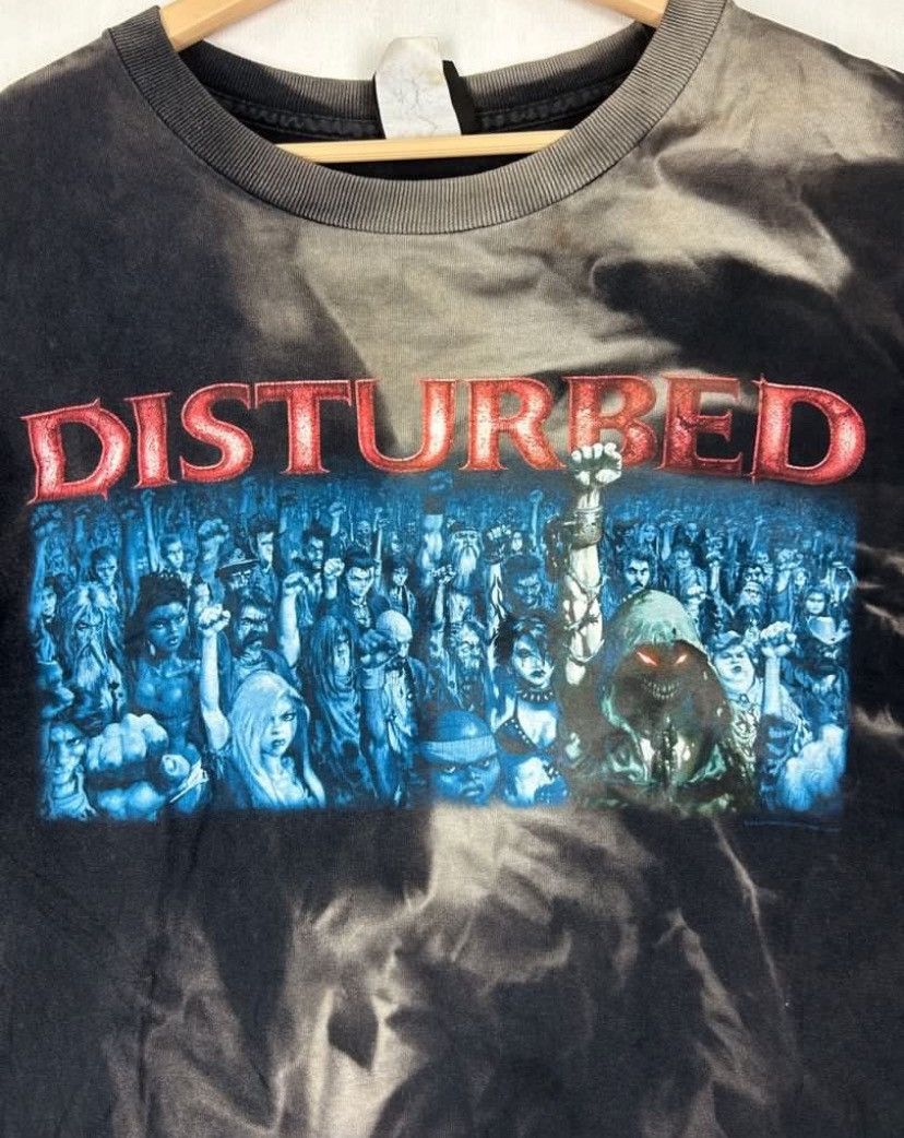 Band Tees × Vintage Vintage Disturbed / American Heavy Metal/ Skull Art Size US L / EU 52-54 / 3 - 4 Thumbnail