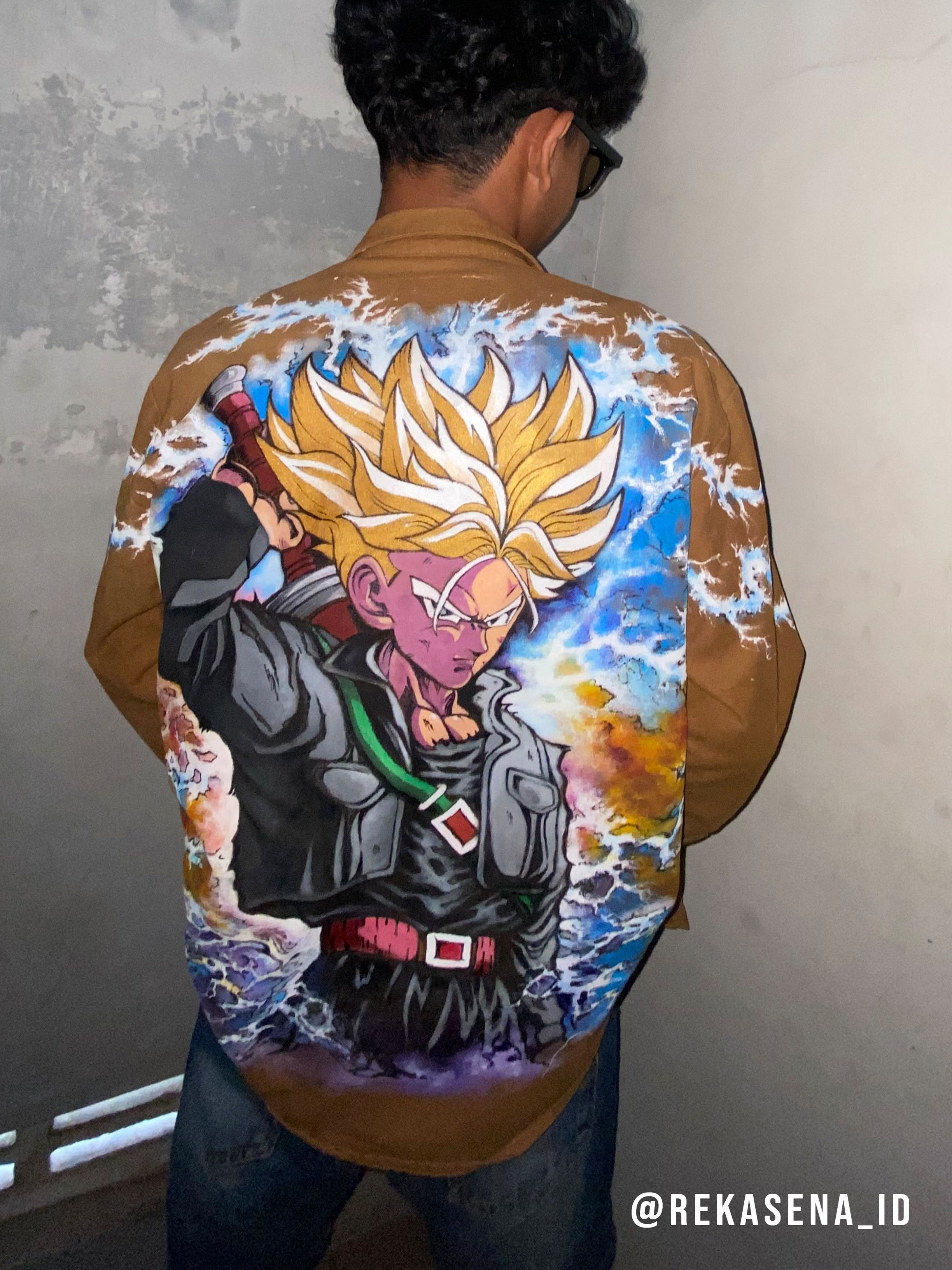 Other Custom jacket Goku hand painting Size US S / EU 44-46 / 1 - 4 Thumbnail
