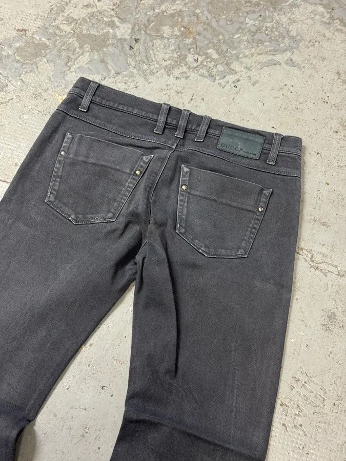 Designer × Gucci × Vintage AW2009 Gucci Grey Slim Denim Jeans Size US 30 / EU 46 - 10 Thumbnail