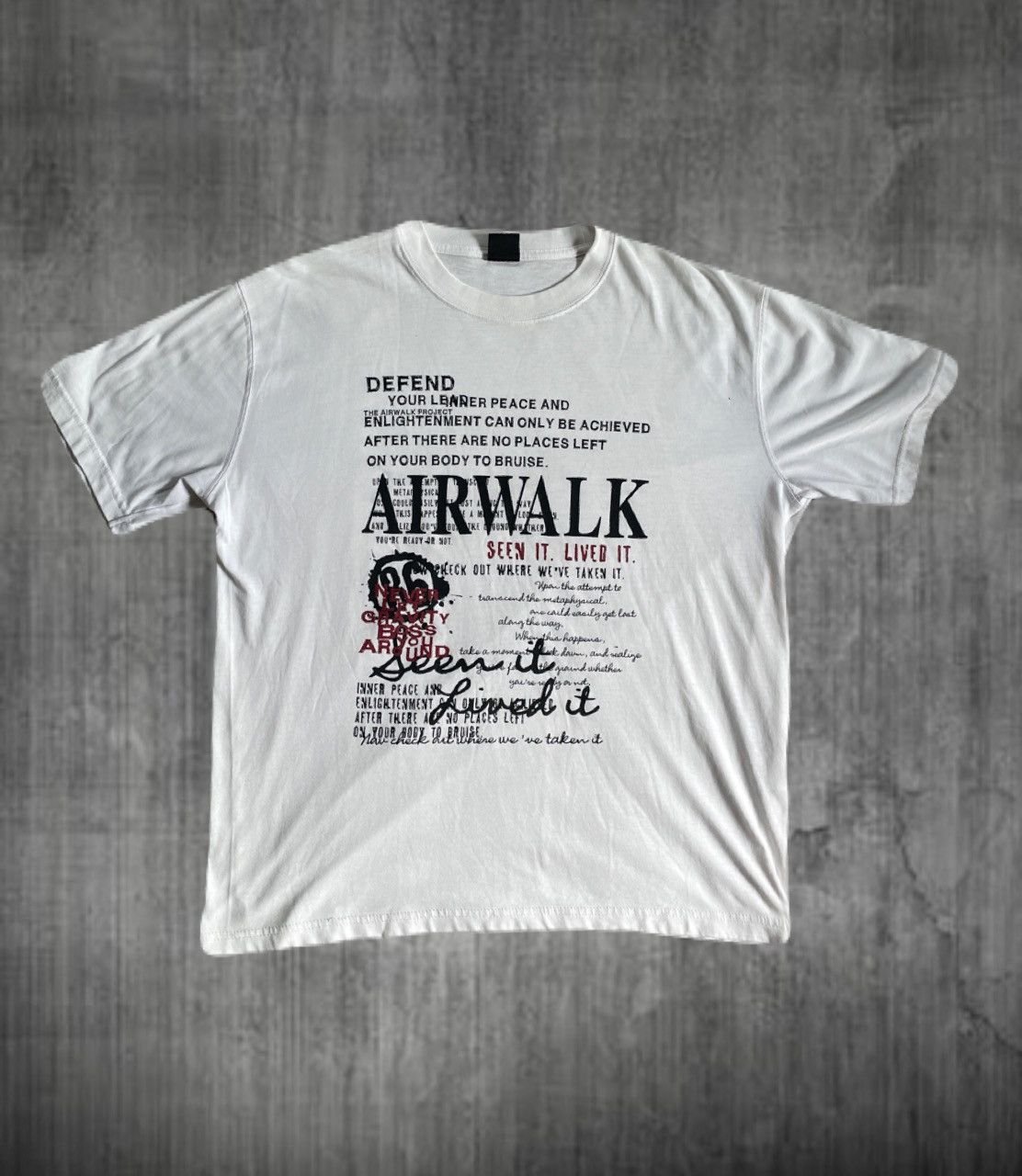 If Six Was Nine 2000s Japanese archive Gyaruo Vkei Poem Tee Y2K Size US L / EU 52-54 / 3 - 1 Thumbnail