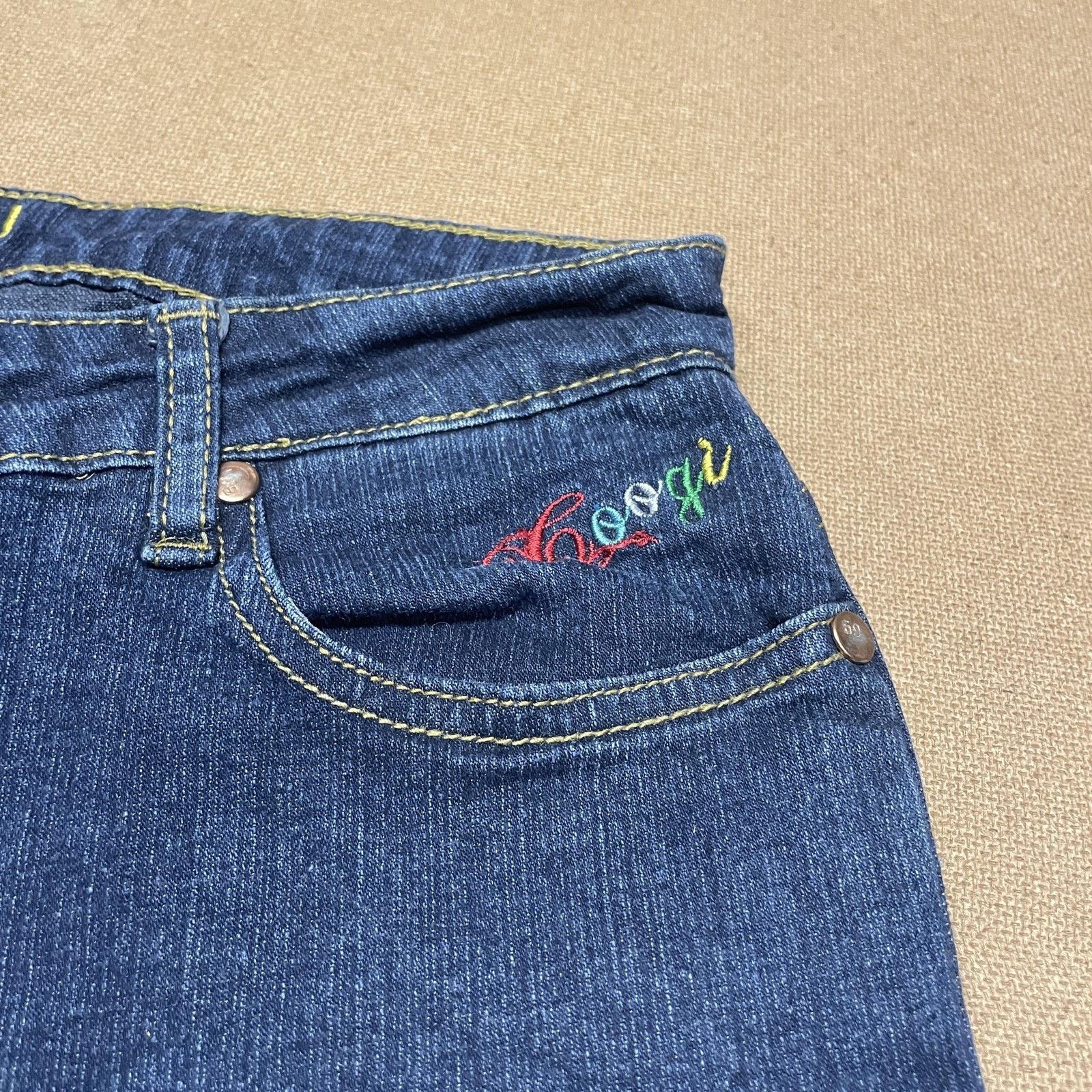 Coogi Coogi Jeans Womens 9/10 Dark Wash Embroidered Butterfly Size 30" / US 8 / IT 44 - 10 Thumbnail