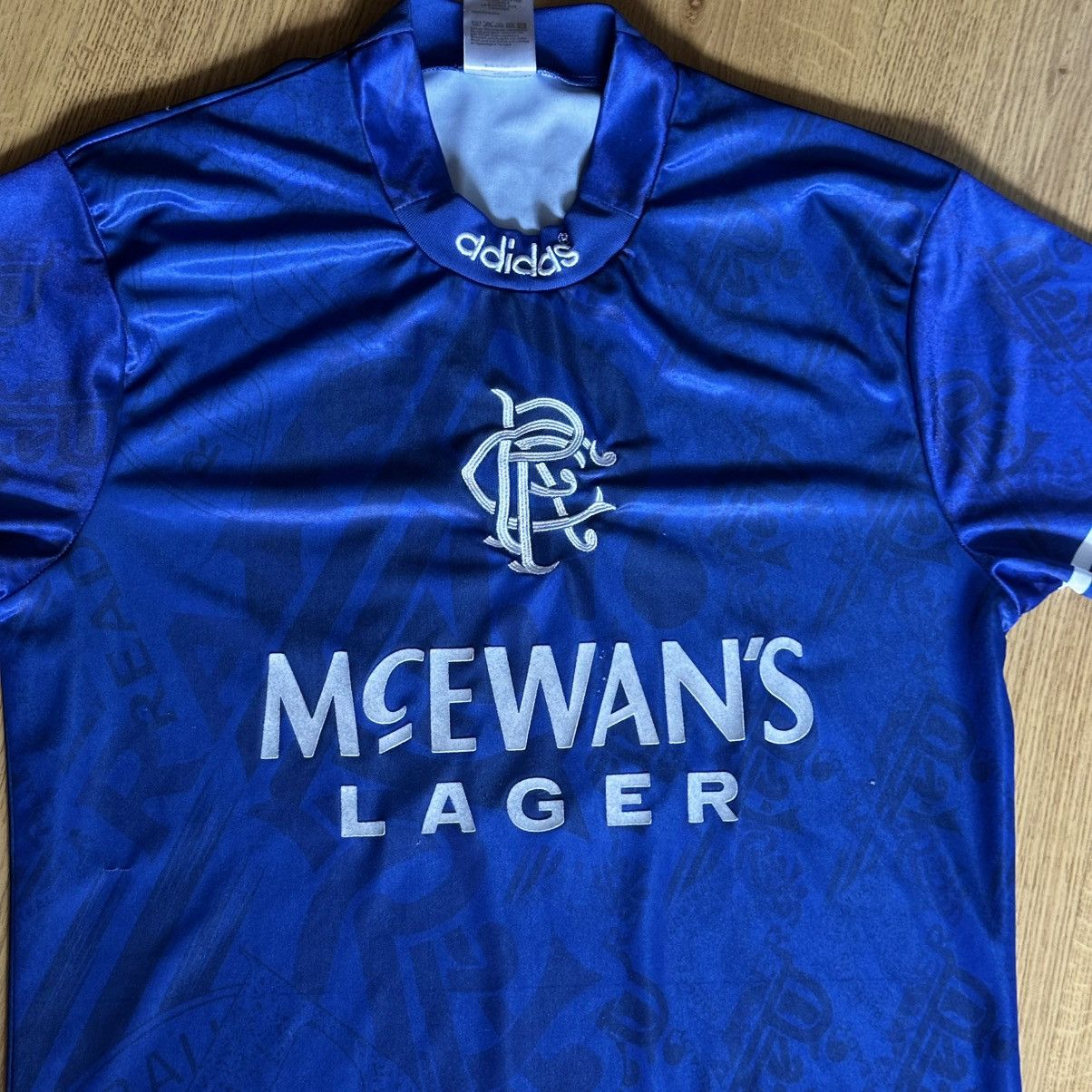 Adidas Adidas Glasgow Rangers Home Football Shirt Jersey 1994/1996 Size US L / EU 52-54 / 3 - 2 Thumbnail