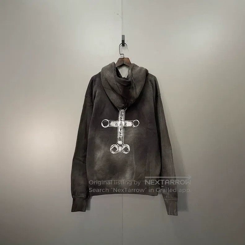 Saint Michael Saint Michael Grey washed monogrammed sweatshirt Size US M / EU 48-50 / 2 - 2 Thumbnail