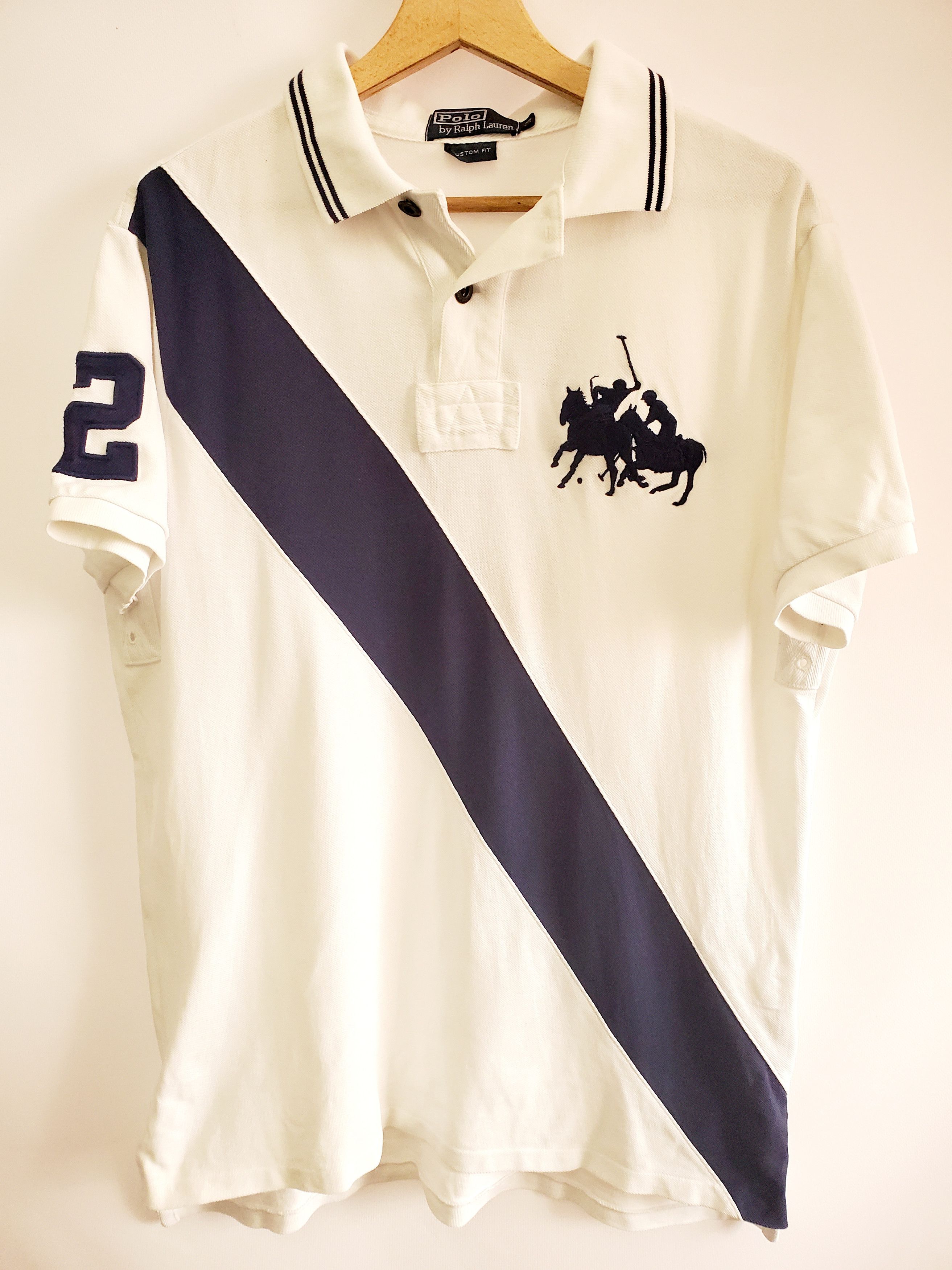 Polo Ralph Lauren × Vintage Vintage Polo Ralph Lauren Striped Rugby Shirt size L Size US L / EU 52-54 / 3 - 1 Thumbnail