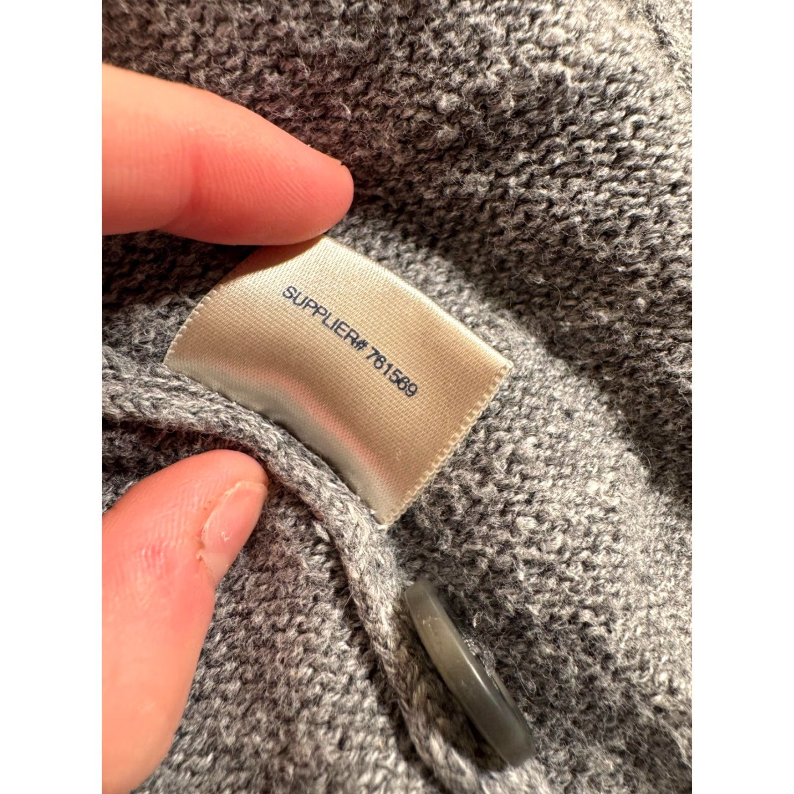 Vintage St Johns Bay Cardigan Mens L Grandpa Sweater Pockets Shawl Collar Classic Gray 100% Cotton Knit Pocketed Regular Mens Size US L / EU 52-54 / 3 - 7 Thumbnail