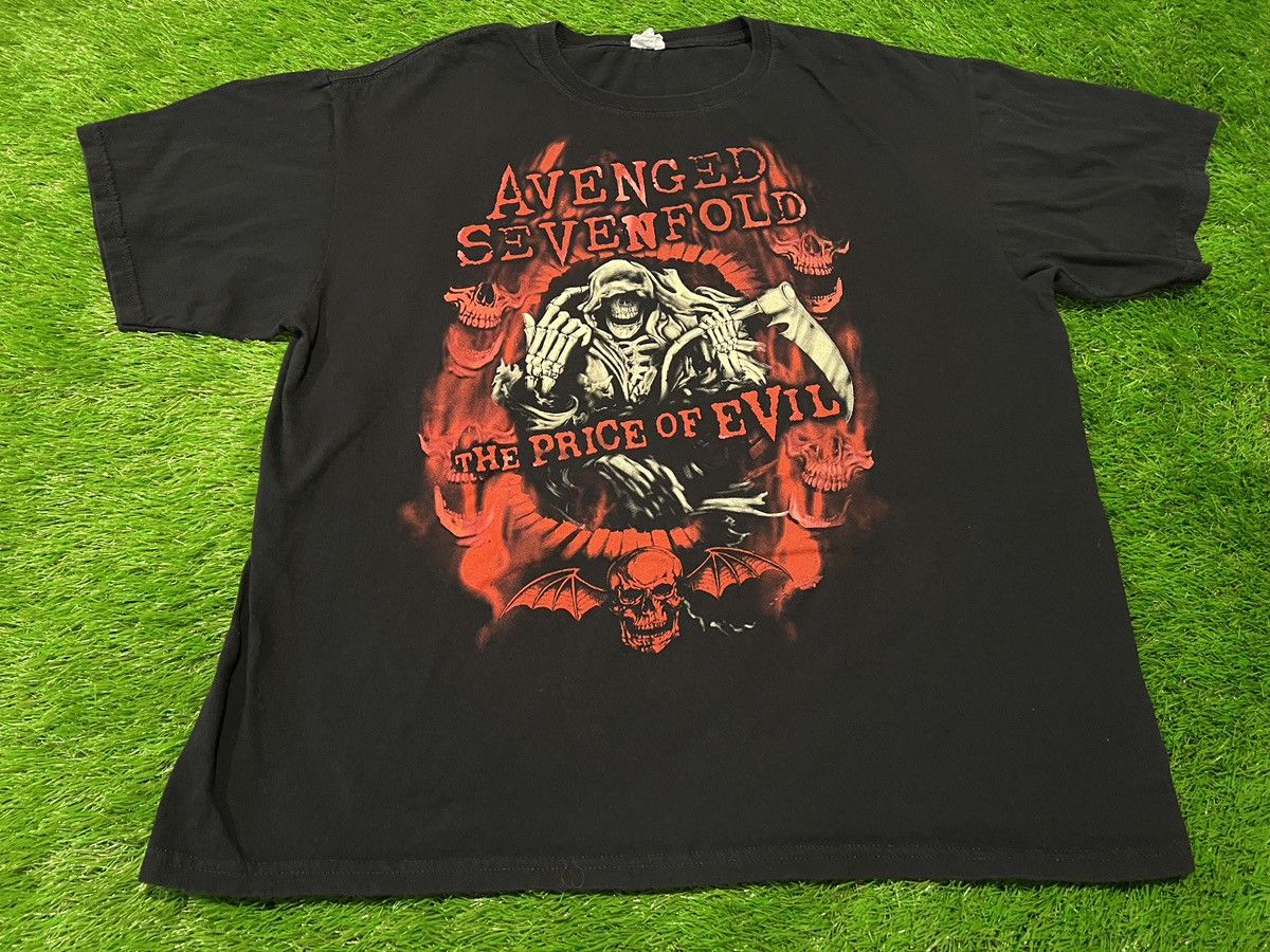 Anvil × Band Tees × Vintage VTG 2011 AVENGED SEVENFOLD WELCOME TO THE FAMILY TOUR DATE Size US XL / EU 56 / 4 - 1 Thumbnail