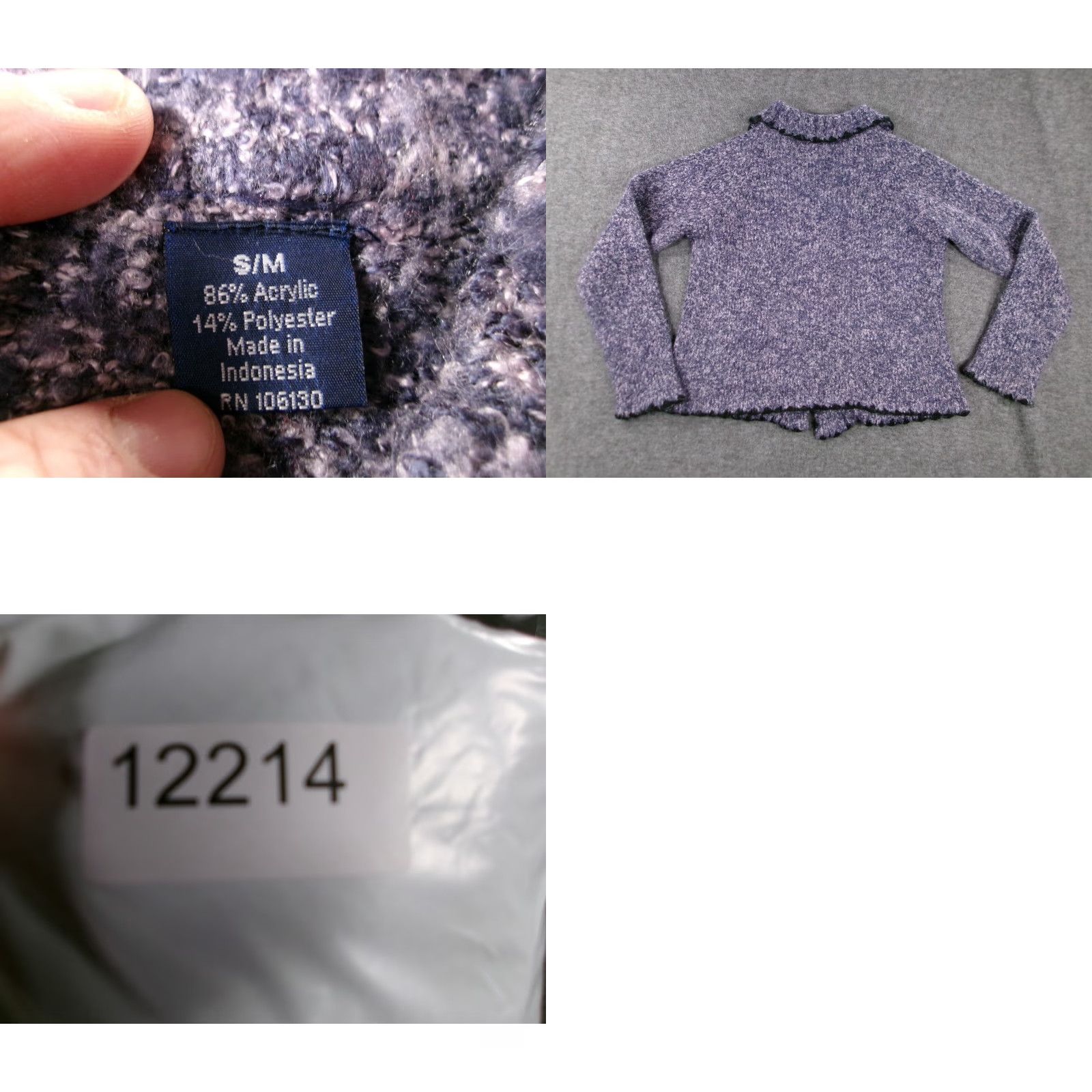 Vintage VINTAGE Wind River Sweater Women Small Purple Cardigan Button Front Capsule Cozy Prep Size S / US 4 / IT 40 - 8 Thumbnail