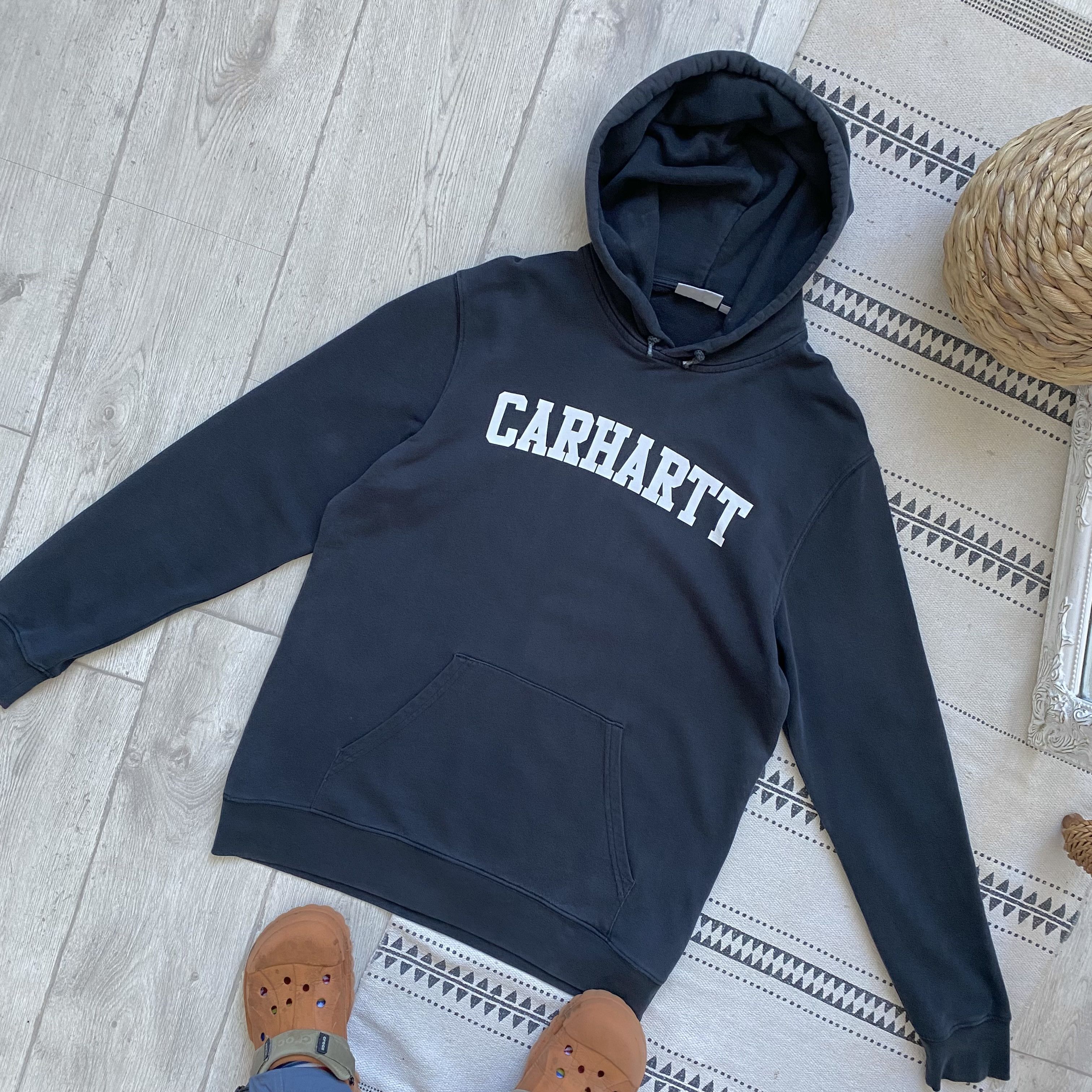 Carhartt Wip Distressed Carhartt Hoodie Vintage centr logo Size US M / EU 48-50 / 2 - 9 Thumbnail