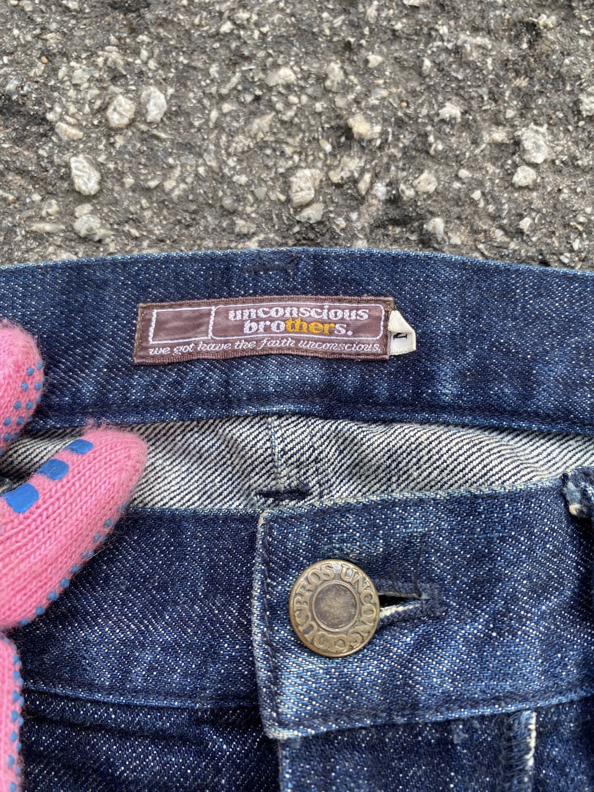 If Six Was Nine × Japanese Brand Unconscious Brothers Patchwork Design Denim Size US 31 - 13 Thumbnail