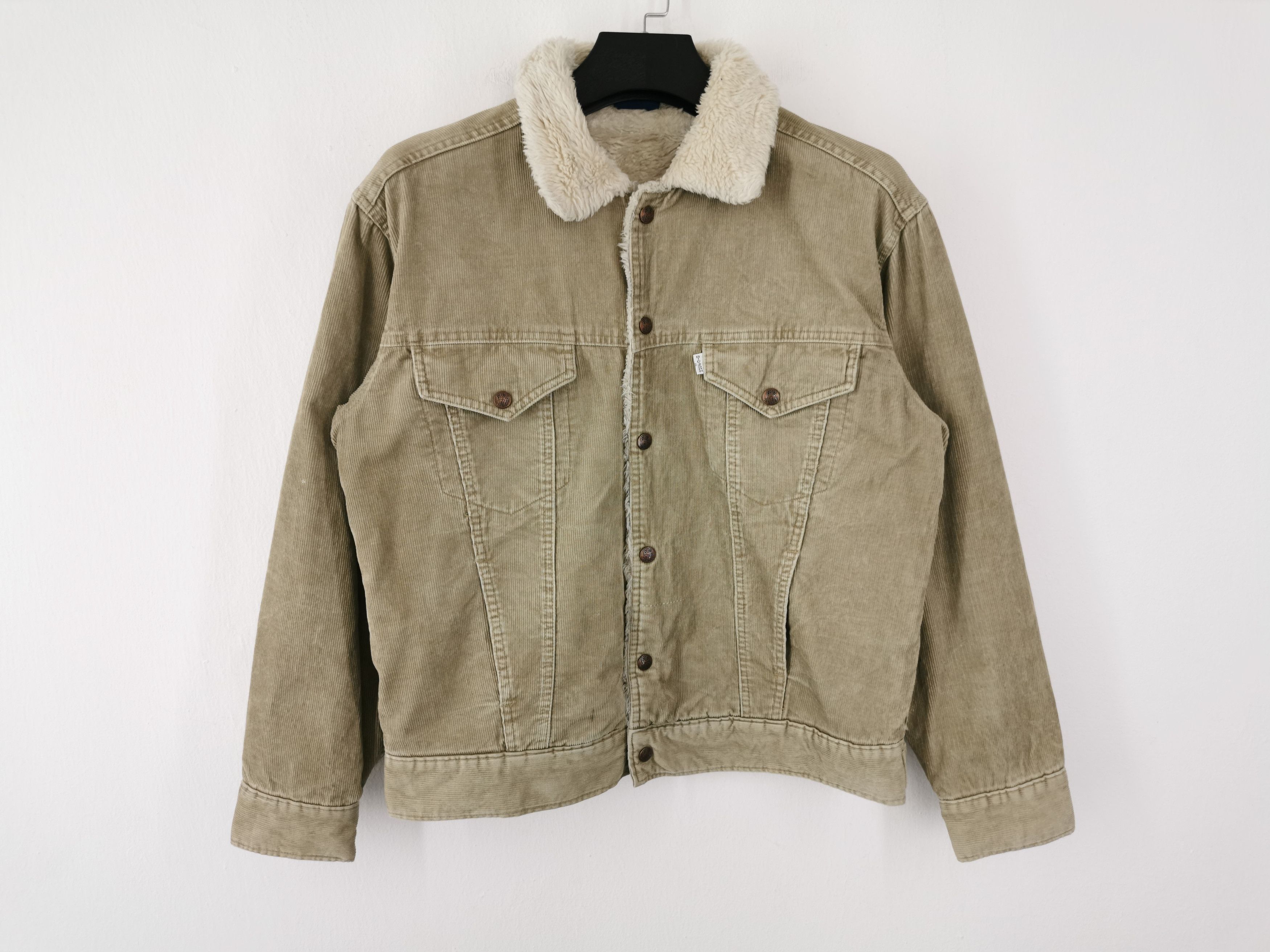 Big John Big John Corduroy Sherpa Fur Trucker Jacket Size L Size US L / EU 52-54 / 3 - 1 Thumbnail