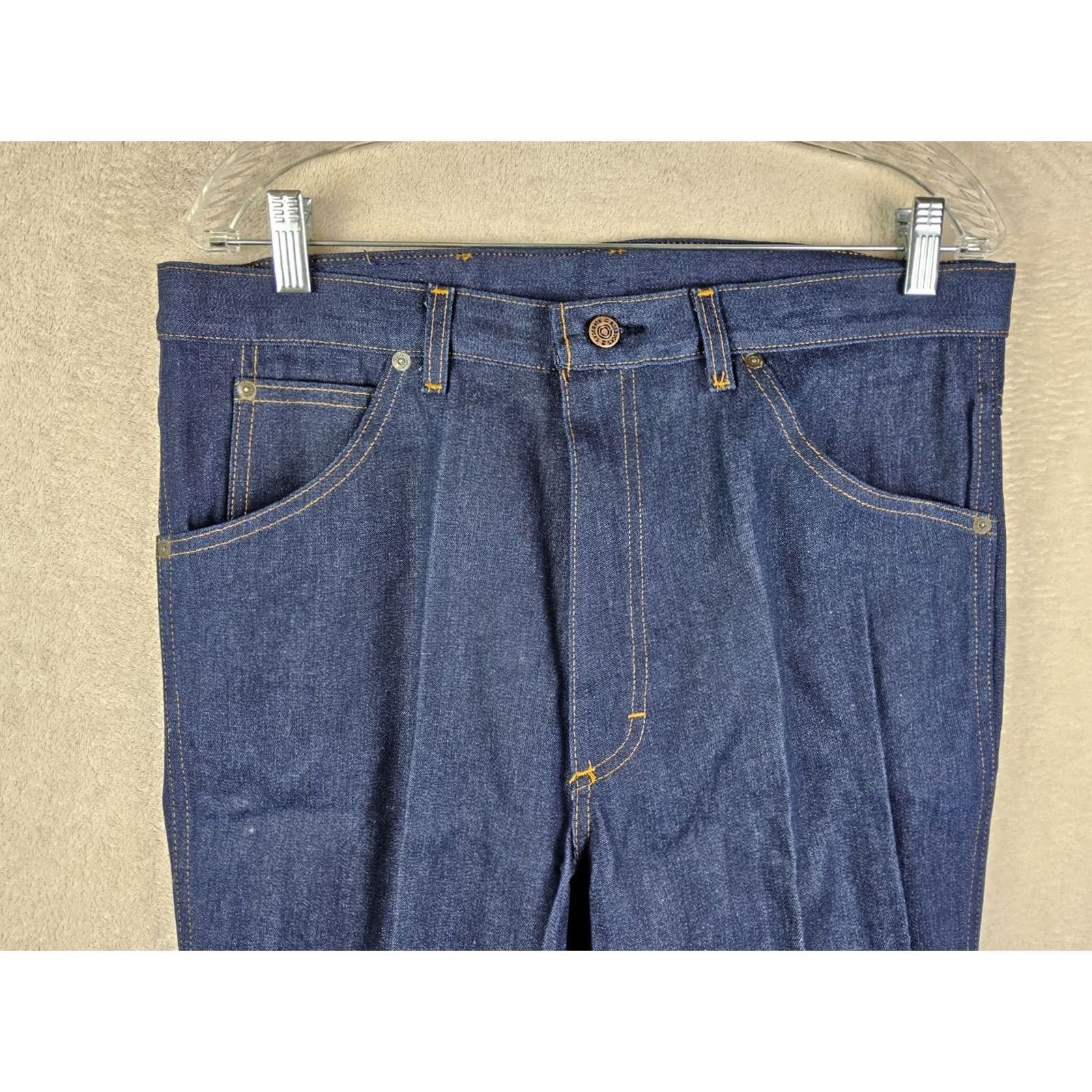 Sears VINTAGE Sears Roebucks Denim Jeans 5-Pocket USA Blue 35x31 Mens Regular Straight Shirt/Jeans? Size US 35 - 3 Thumbnail