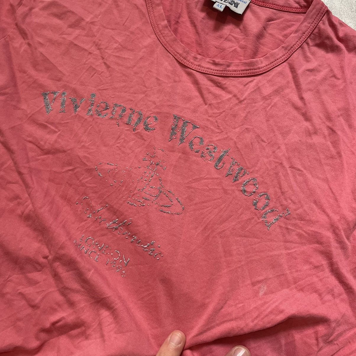 Affliction × Vivienne Westwood VIVIENNE Westwood pink tee shirt old chrome cyber big logo Size US XL / EU 56 / 4 - 2 Thumbnail