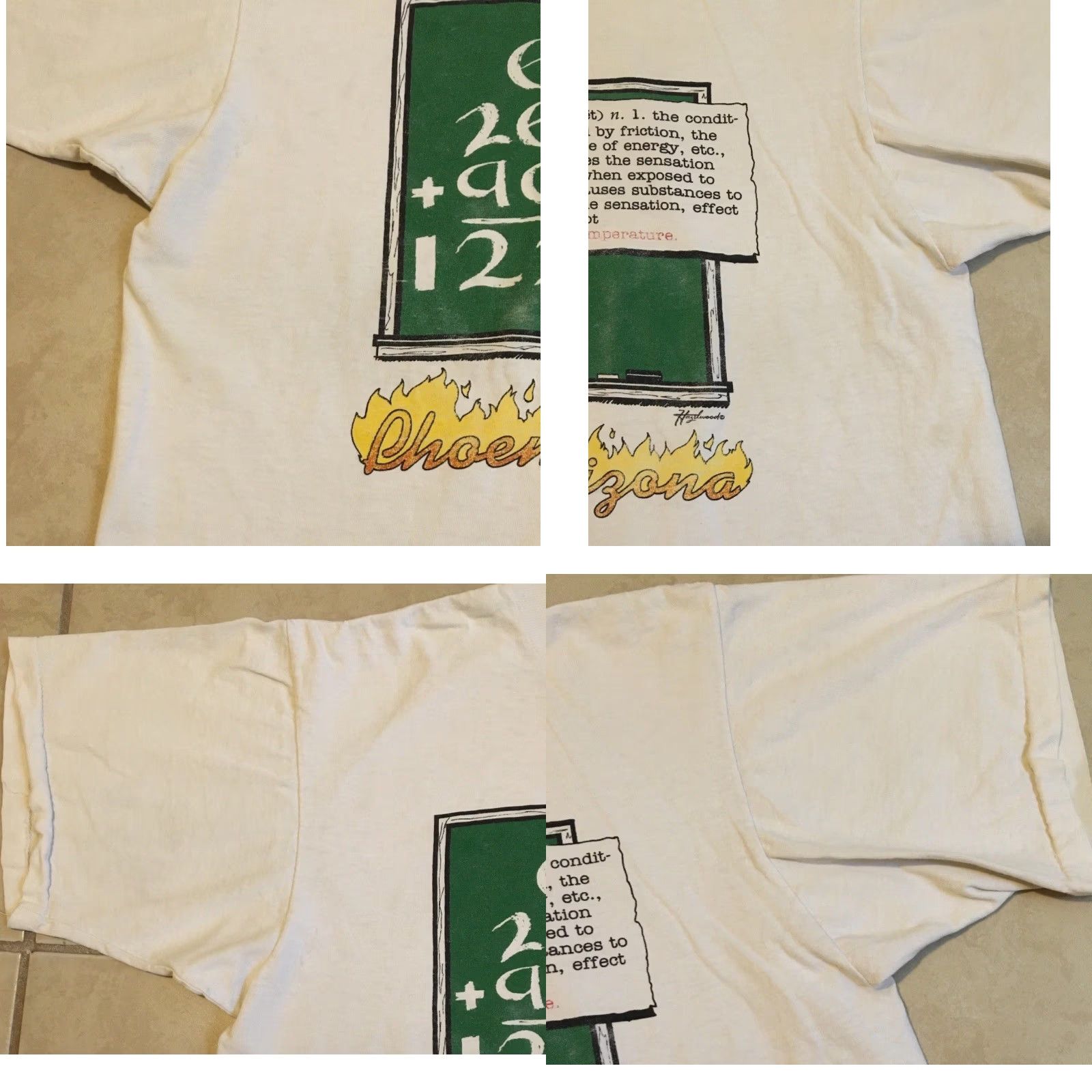 Vintage VINTAGE Single Stitch Shirt Mens S White 90s Phoenix Arizona Hottest Day Faded Distress Boxy Funny Grunge 80s Size US S / EU 44-46 / 1 - 8 Thumbnail