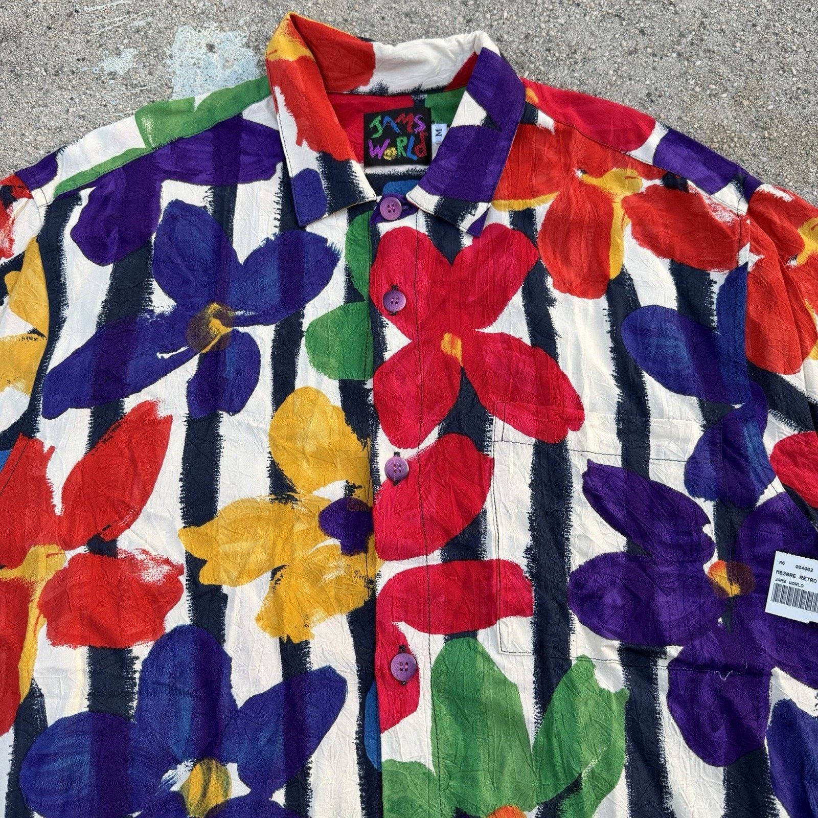 Jams World × Vintage NWT Vintage Jams World Hanakilo Floral Rayon Hawaiian Shirt Size US M / EU 48-50 / 2 - 1 Thumbnail