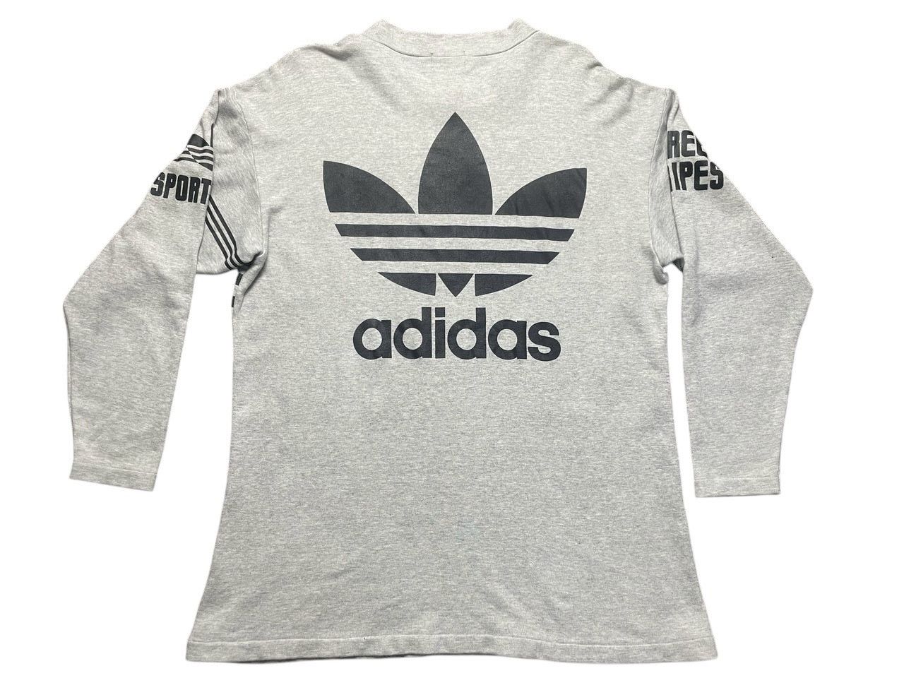 Adidas × Vintage Vintage Adidas Big Logo Sweatshirt 1990s Size US L / EU 52-54 / 3 - 2 Thumbnail