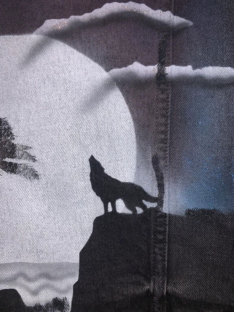 Amiri Amiri star wolf rendering denim jacket Size US M / EU 48-50 / 2 - 8 Thumbnail