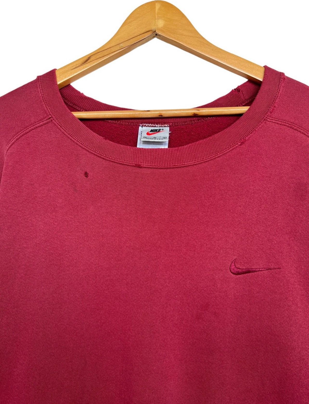 Nike Vintage 90s Nike Sweatshirt Nike Faded Distressed Thrashed Size US XXL / EU 58 / 5 - 8 Thumbnail