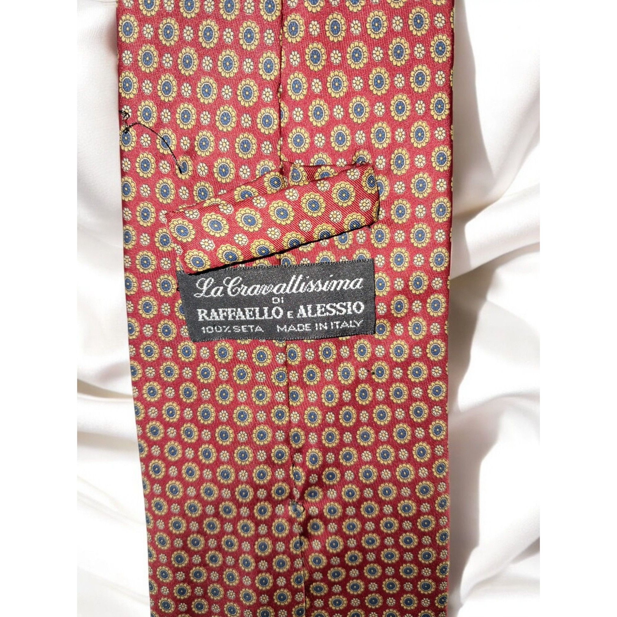 Other La Cravallissima di Raffaello e Allessio 100% Silk Tie Red Size ONE SIZE - 9 Thumbnail