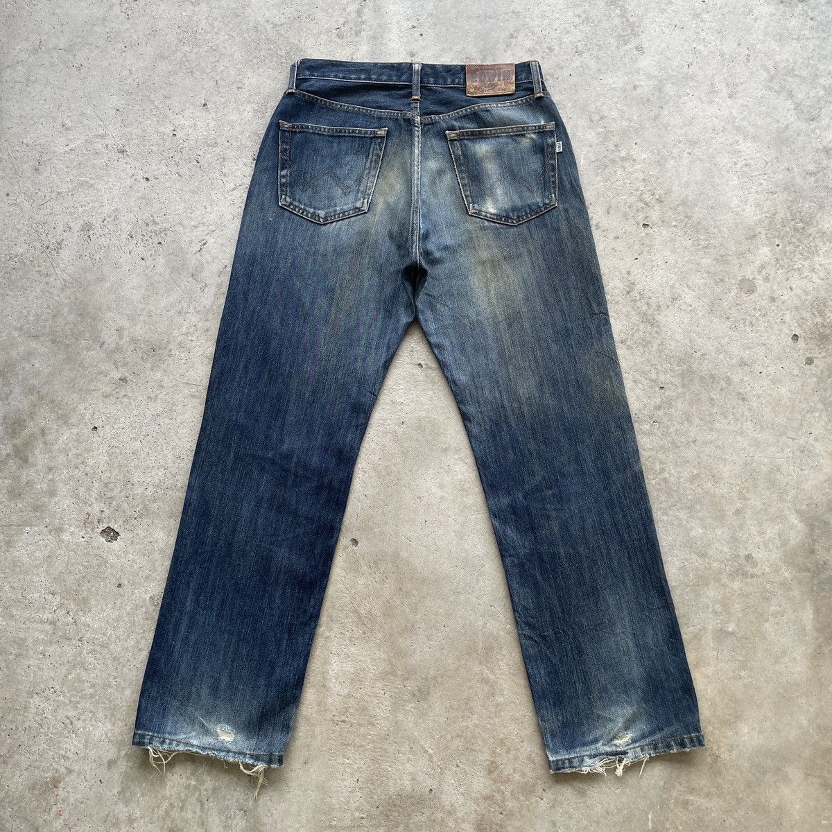 Edwin Vintage Edwin 403 Mudwash Jeans Faded Distressed Denim Pants Size US 31 - 11 Thumbnail