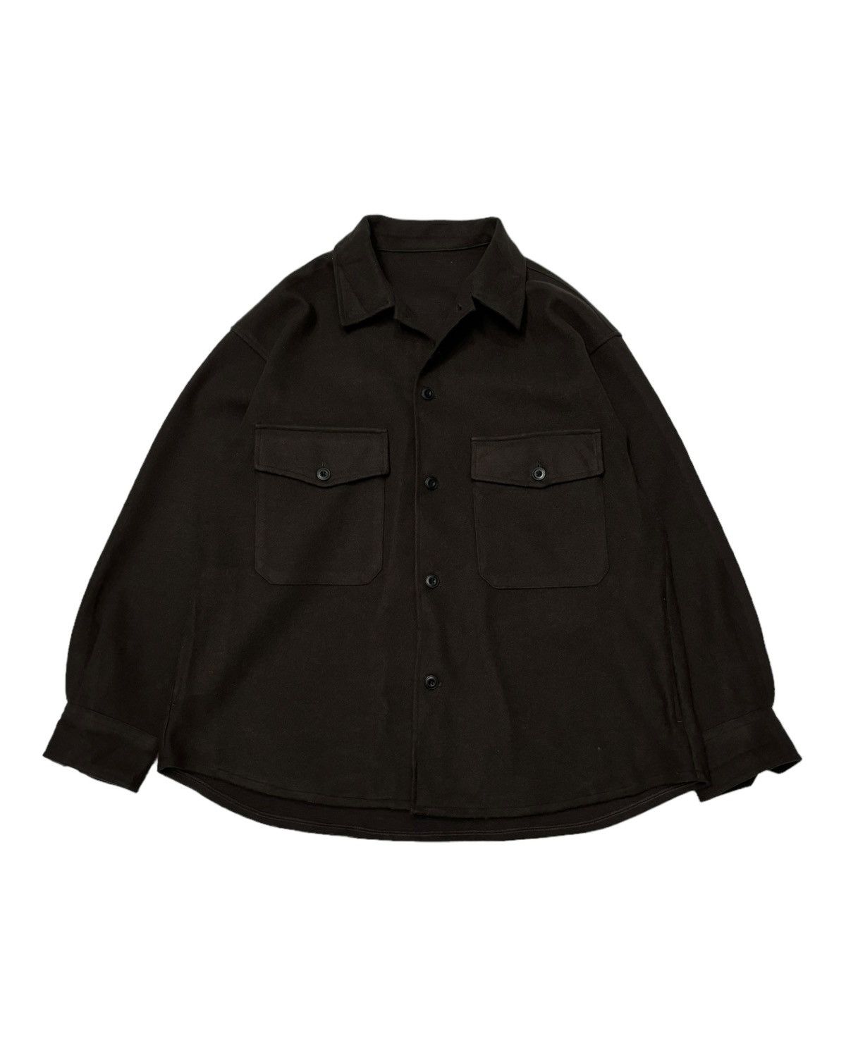 🐎 GU BOXY OVERSHIRT BUTTON COLLAR SHIRT