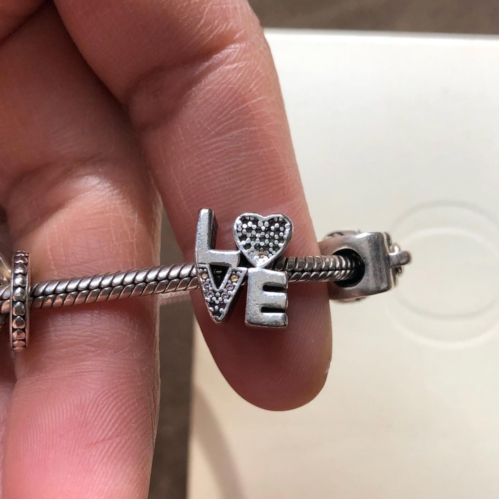 pandora Pandora Snake Bracelet w/ 5 Pandora Charms Size ONE SIZE - 6 Thumbnail