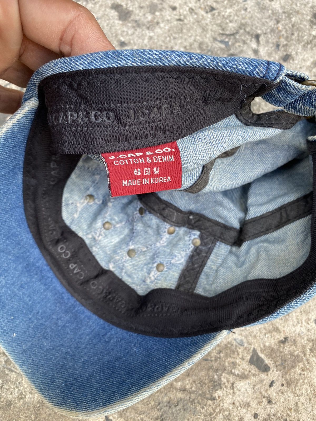 Beauty Beast × Japanese Brand × Le Grande Bleu (L.G.B.) Vintage Y2k J.cap&co Denim Skull Hats Size ONE SIZE - 9 Thumbnail