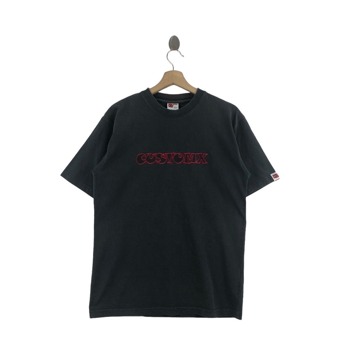 Vintage × Welcome Skateboards Pick!! Vtg 90's CUSTOMX Skateboarding Top Tee Tshirt Size US L / EU 52-54 / 3 - 1 Thumbnail