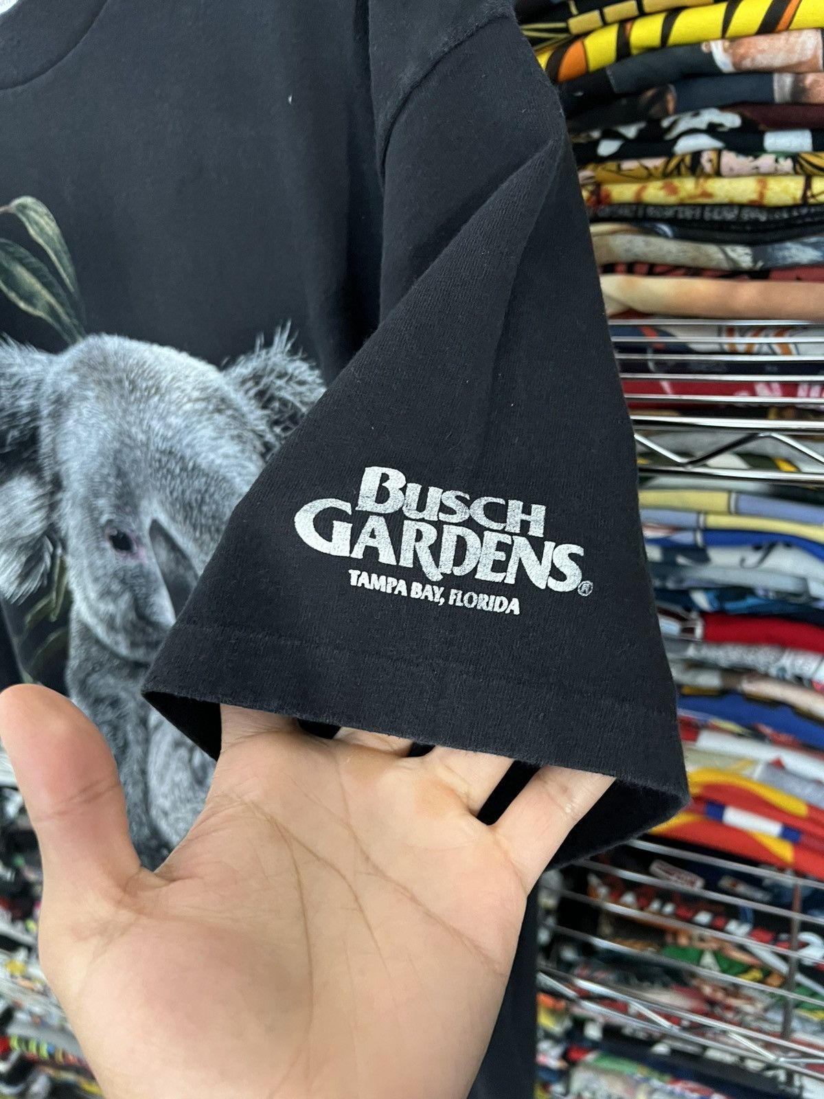 Habitat 1995 Koala Single Stitch Busch Gardens Nature Animal Art Tee Size US XL / EU 56 / 4 - 5 Thumbnail