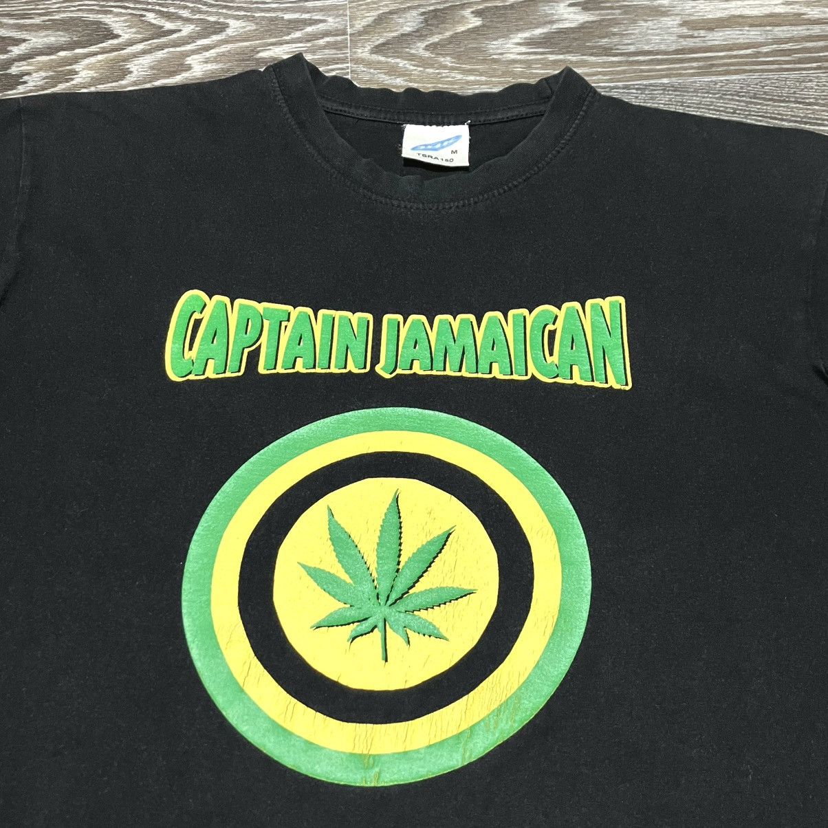 Bob Marley Vintage CAPTAIN JAMAICAN Graphic Rasta Weed Smoke T-shirt Size US S / EU 44-46 / 1 - 2 Thumbnail