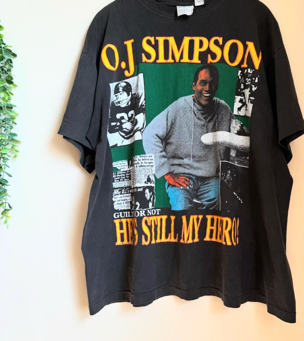 Designer OJ Simpson Vintage Single Stitch Size US XL / EU 56 / 4 - 6 Thumbnail
