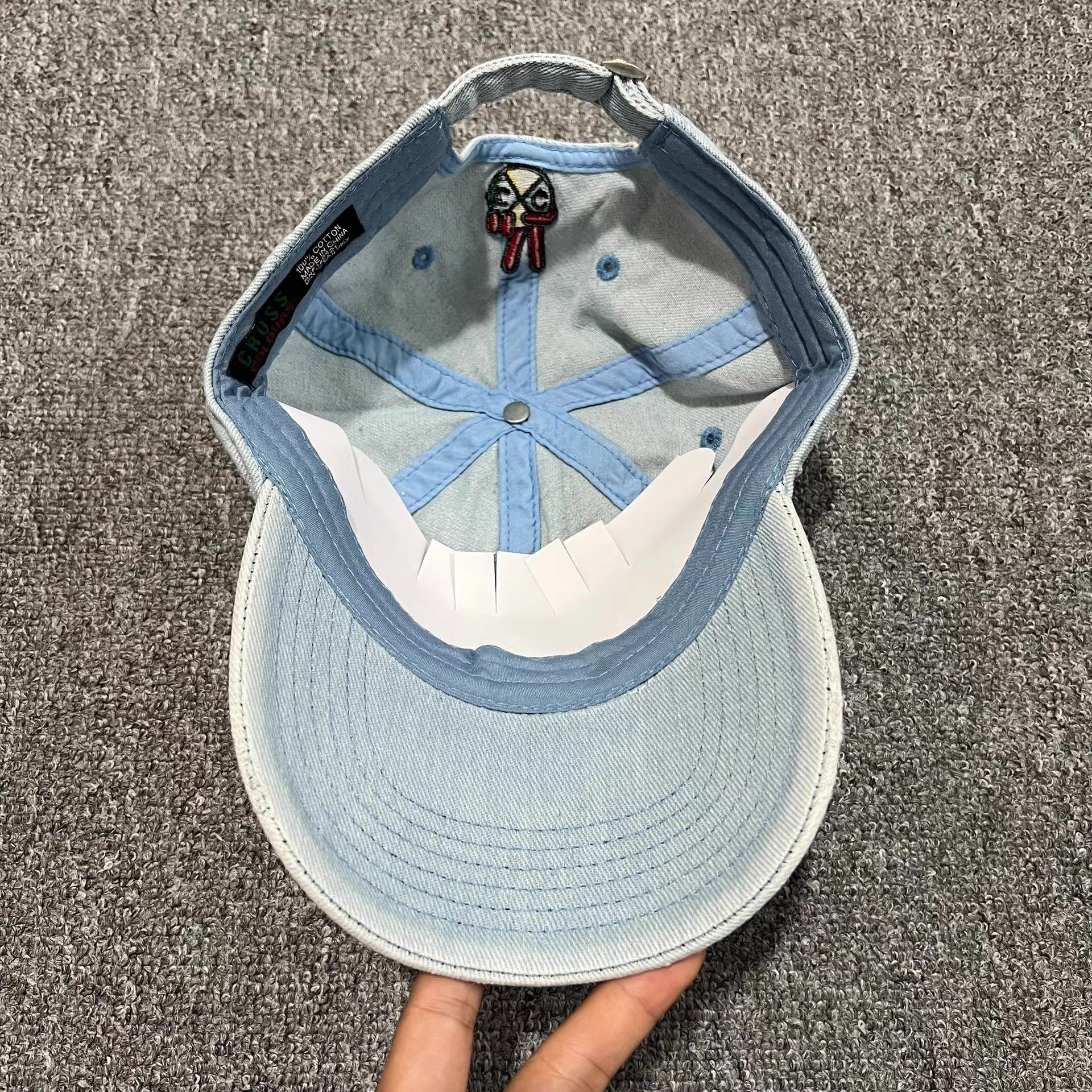 Cross Colours Cross Colours Washed Embroidered CurvedBrim Baseball Cap Q7 Size ONE SIZE - 3 Thumbnail