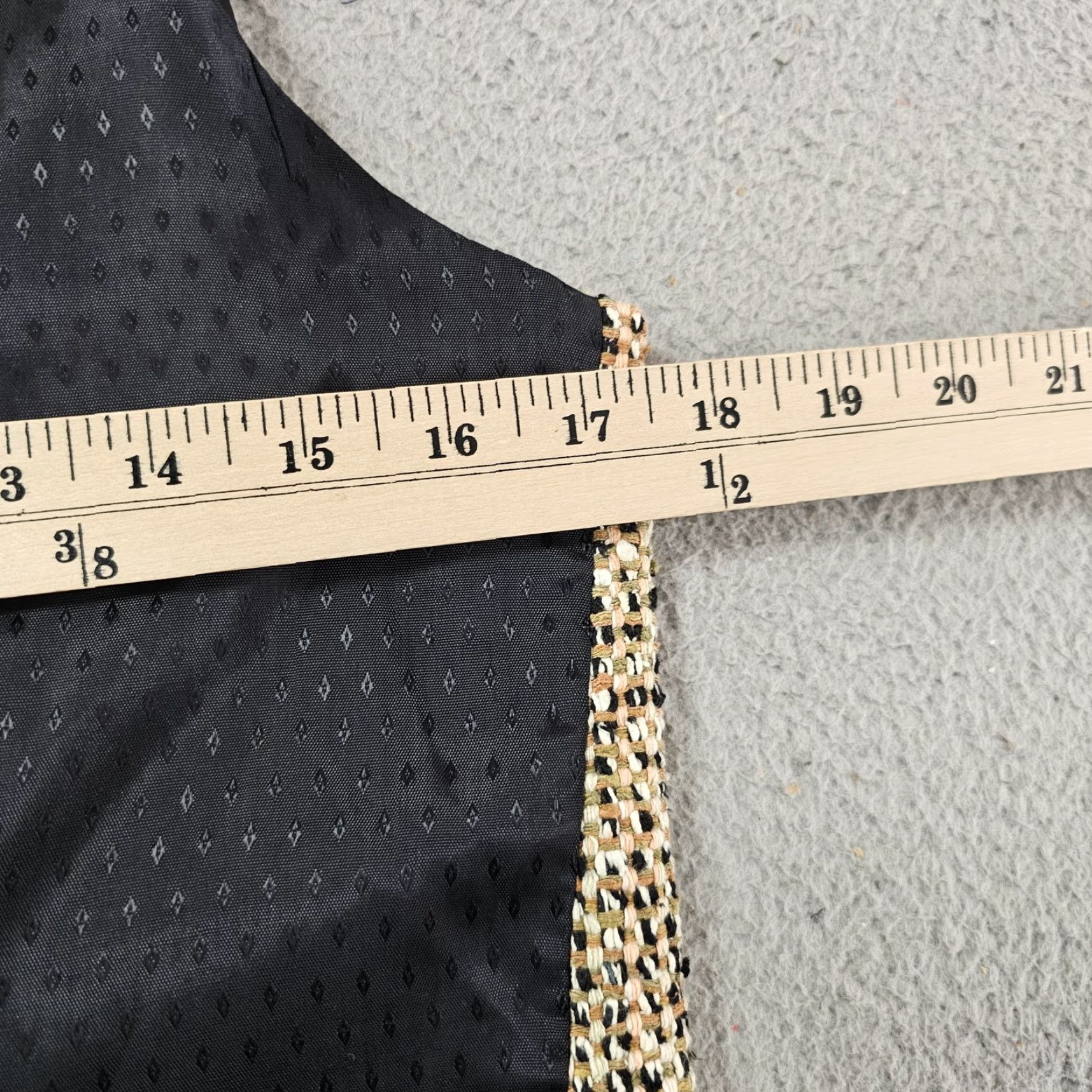 Vintage VINTAGE Earl Ratenburg Vest Womens 36 Beige Black Hand Woven Silk Made USA Size XS / US 0-2 / IT 36-38 - 7 Thumbnail