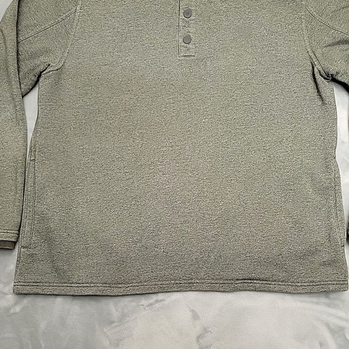 Layer 8 Vortex Pullover Mens XL Gray Snap Fleece Sweatshirt Outdoor Hunting Layer Size US XL / EU 56 / 4 - 2 Thumbnail