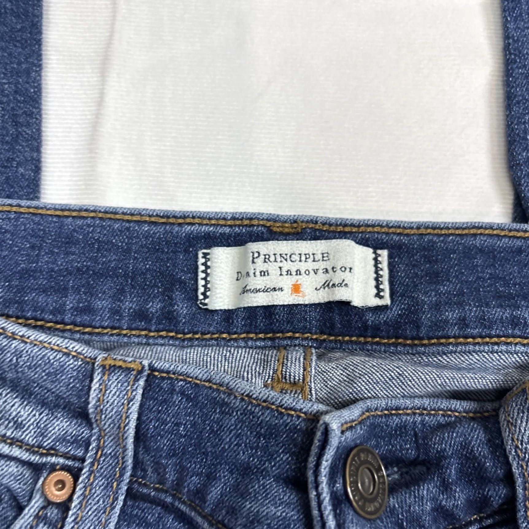 Vintage VINTAGE Principle Denim Skinny Jeans Dreamer In Candyland 28 USA Ribbon Edge Belt Loops 5-Pocket Denim Women Blue Slim Stretch 28 Size 28" / US 6 / IT 42 - 2 Thumbnail