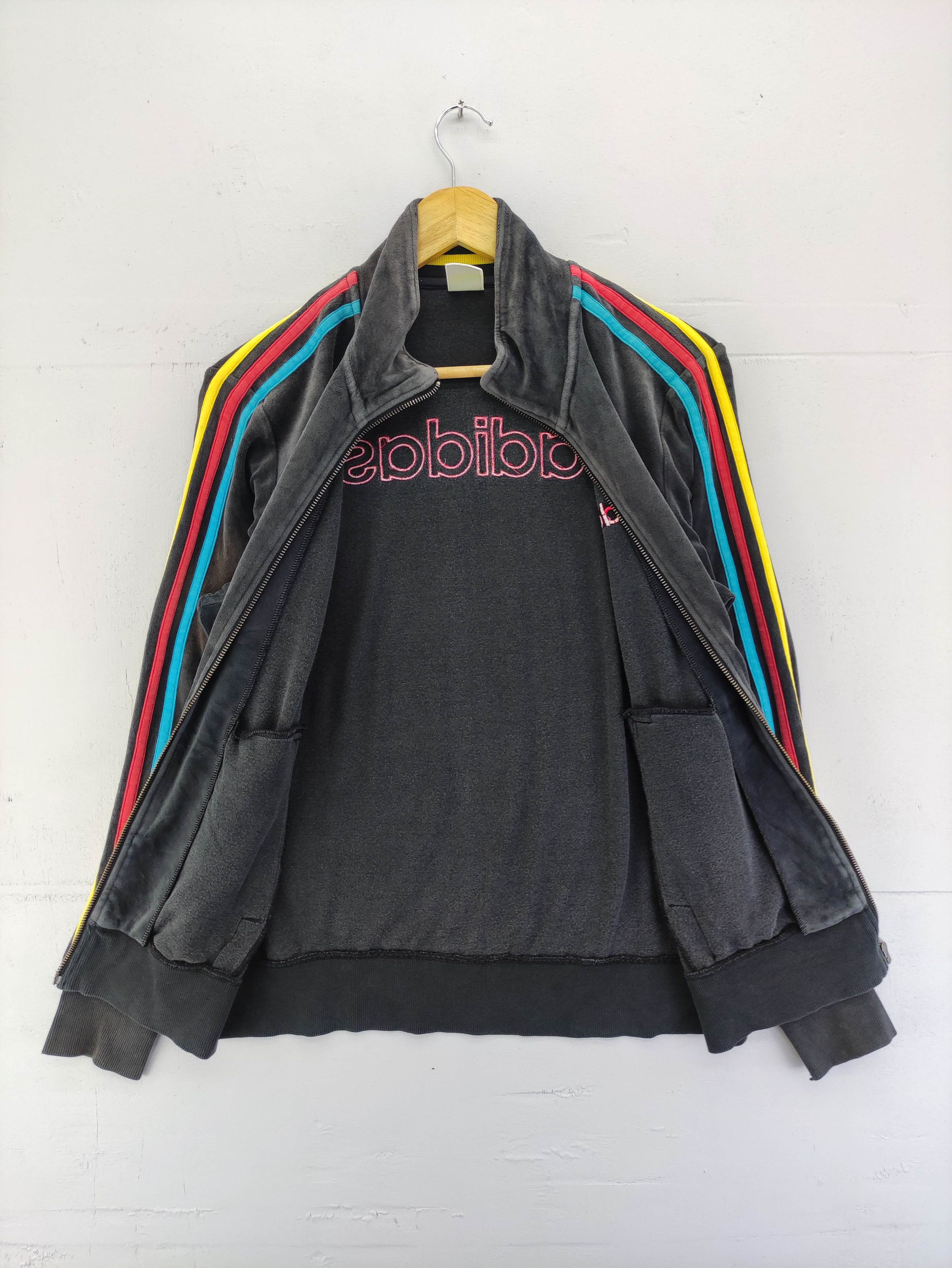 Adidas Adidas Neo Velvet Sweater Zipper 3 Striped On Sleeve Size US S / EU 44-46 / 1 - 5 Thumbnail