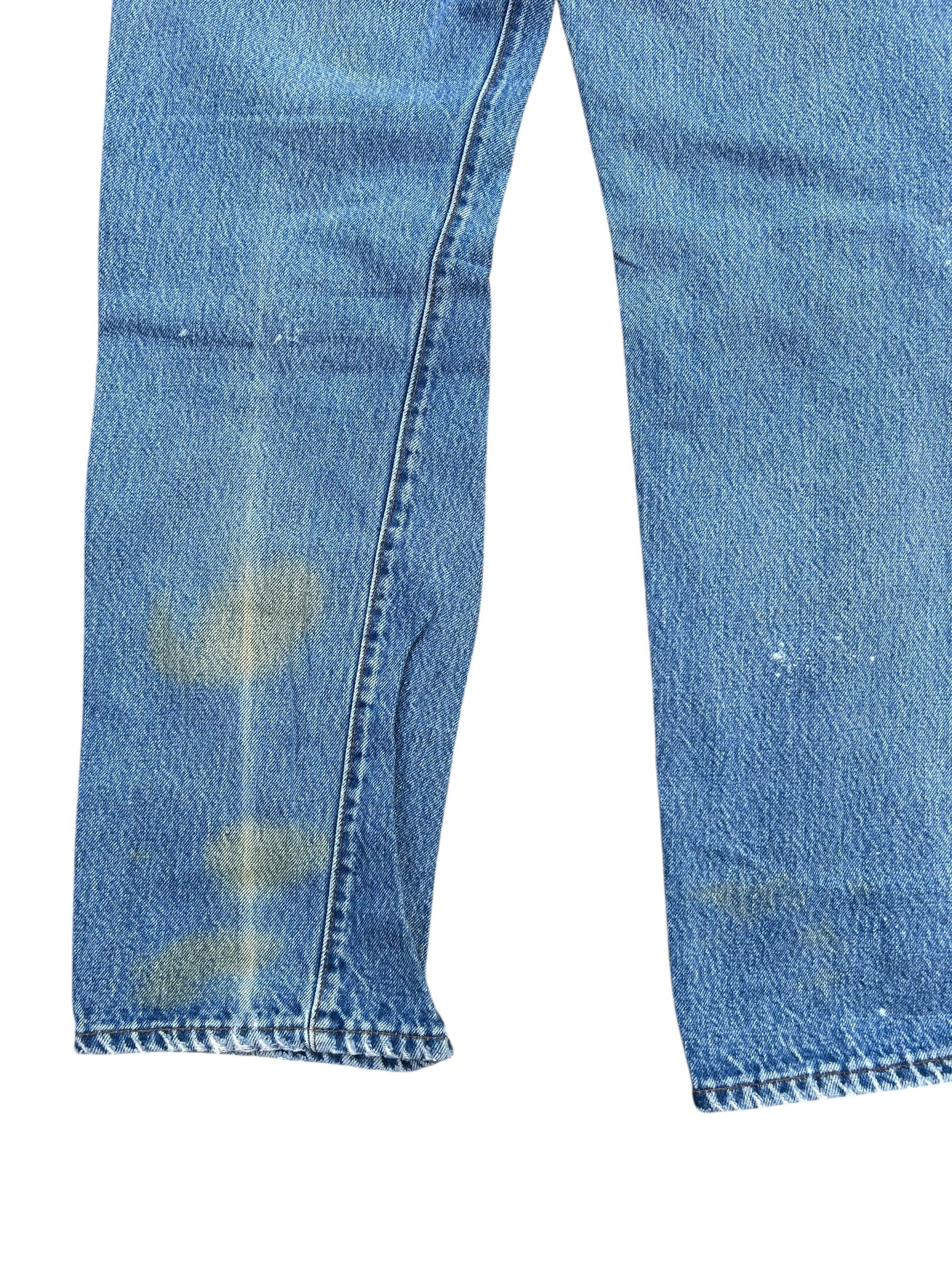 Levi's × Vintage Vintage Levis 501 Rindem Selvedge Distressed Denim Jeans Size US 29 - 13 Thumbnail