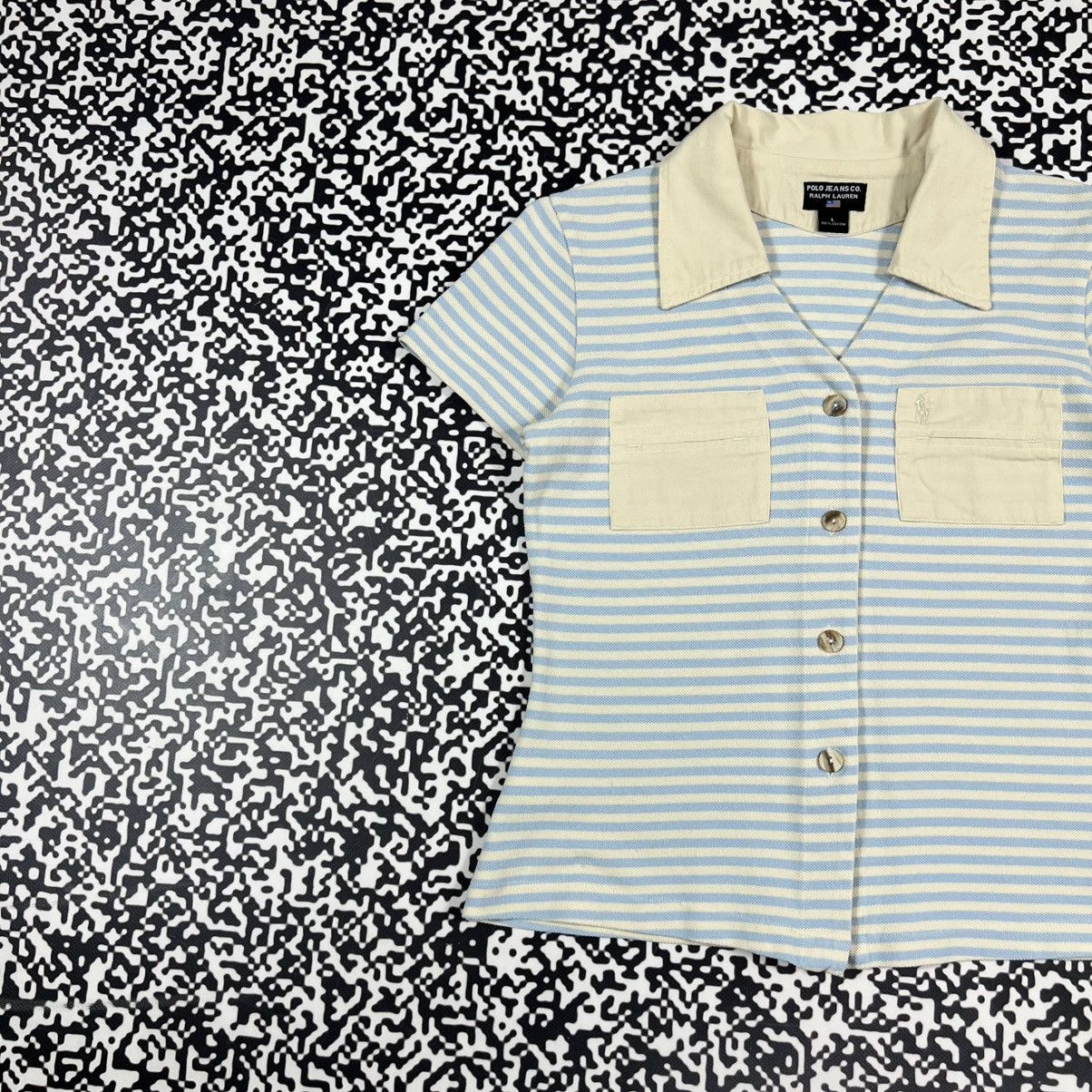Polo Ralph Lauren Vintage 00s Polo Ralph Lauren Striped Retro Style T-shirt Size L / US 10 / IT 46 - 4 Thumbnail