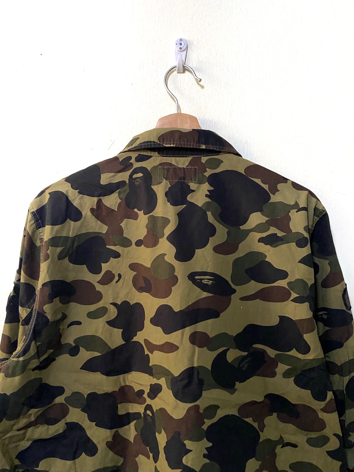 Bape Vtg A bathing Ape BAPE 1st Camo Military Double Pocket Shirt Size US XL / EU 56 / 4 - 7 Thumbnail