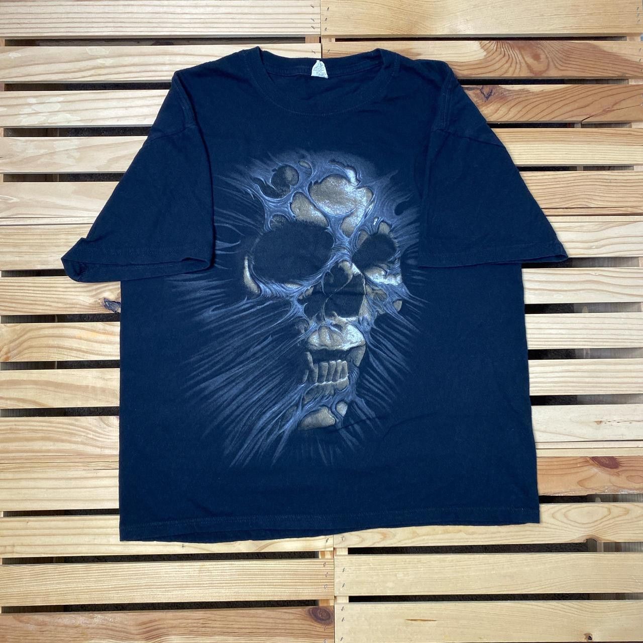 Other Big Face Skull Black Y2K Tee Size Large Size US L / EU 52-54 / 3 - 1 Thumbnail